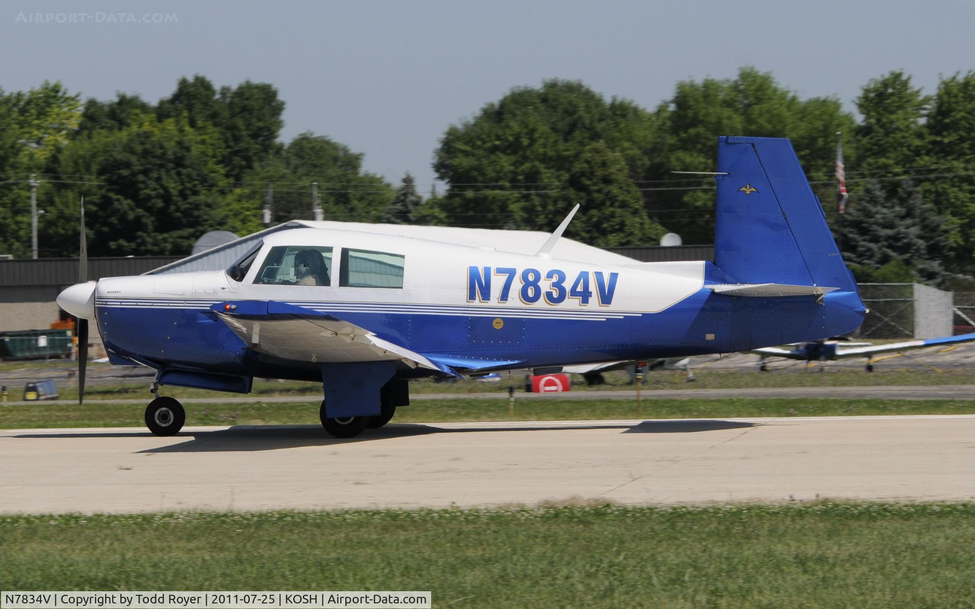 N7834V, 1964 Mooney M20C Ranger C/N 2870, AIRVENTURE 2011