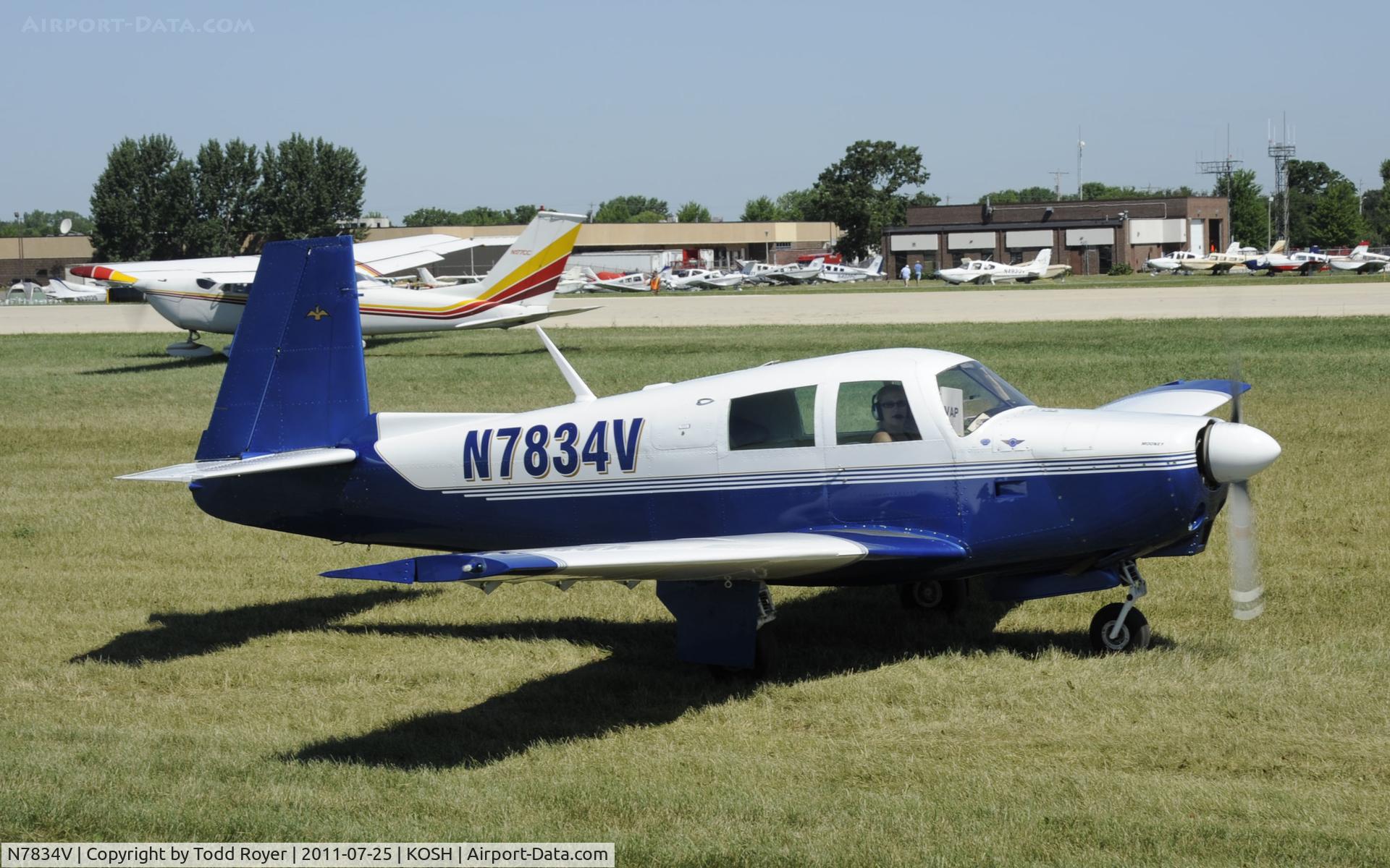 N7834V, 1964 Mooney M20C Ranger C/N 2870, AIRVENTURE 2011