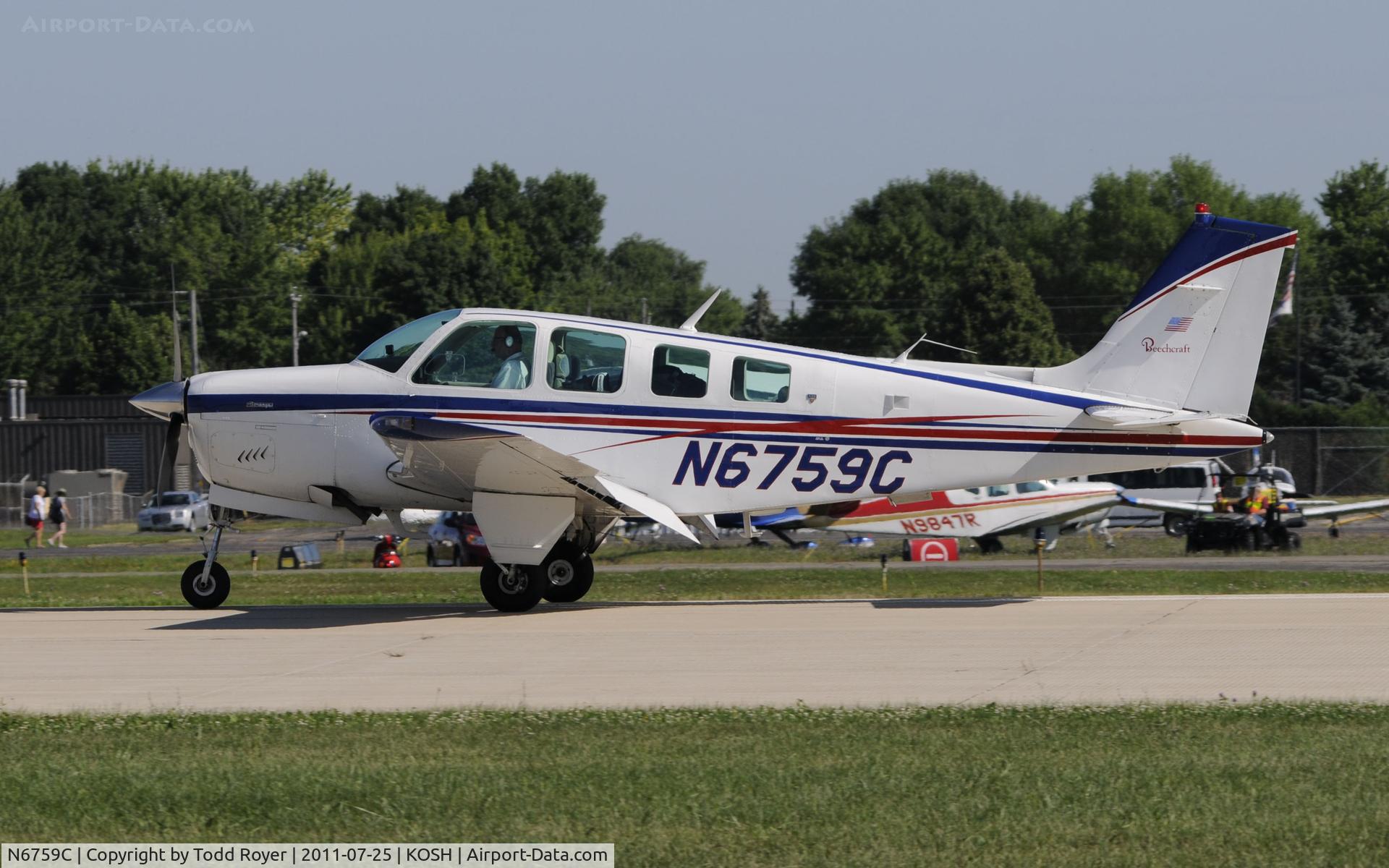 N6759C, Beech A36 Bonanza 36 C/N E-1686, AIRVENTURE 2011