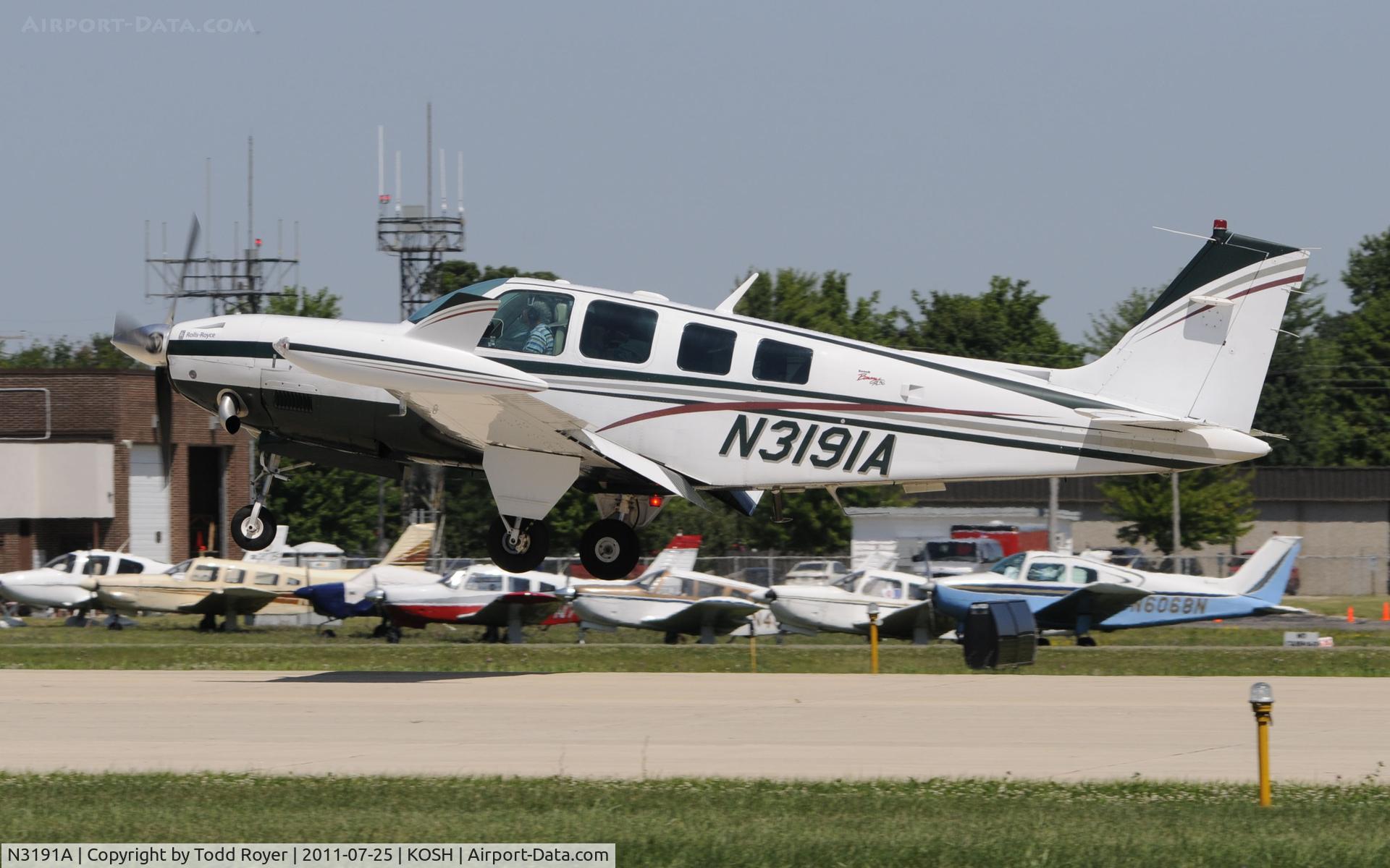 N3191A, 1999 Raytheon Aircraft Company A36 Bonanza C/N E-3291, AIRVENTURE 2011