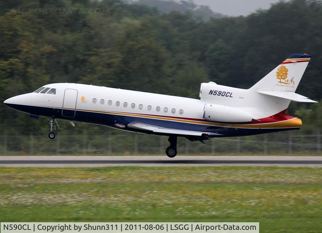 N590CL, 2003 Dassault Falcon 900EX C/N 132, Landing rwy 23