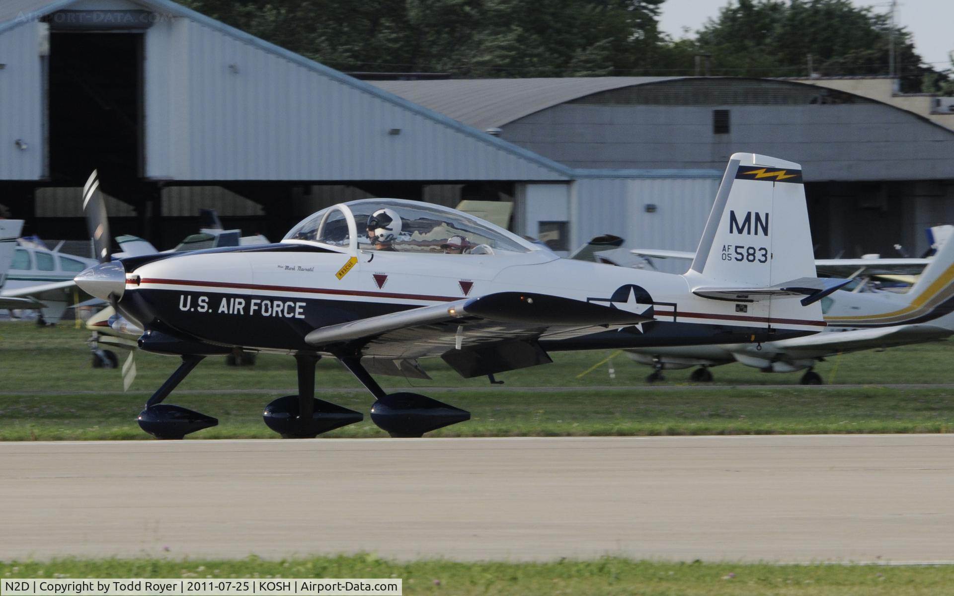 N2D, 2005 Vans RV-8A C/N 80583, AIRVENTURE 2011