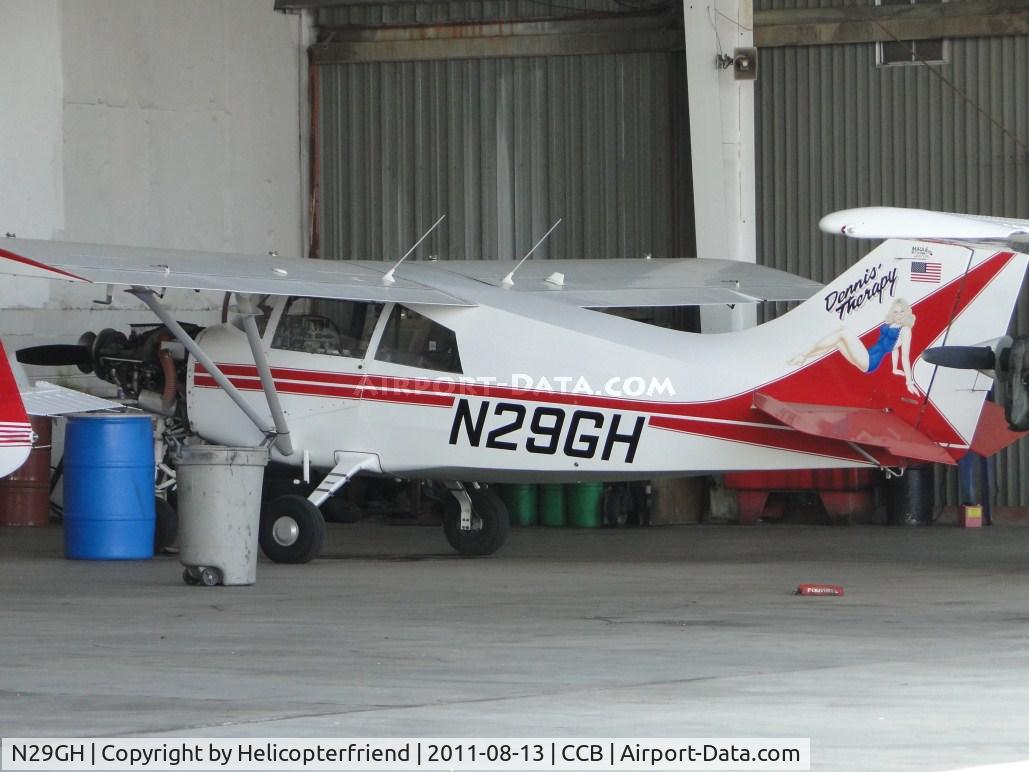 N29GH, 1998 Maule MXT-7-180A Star Rocket C/N 21019C, Parked under the roof at Foothill Sales & Service