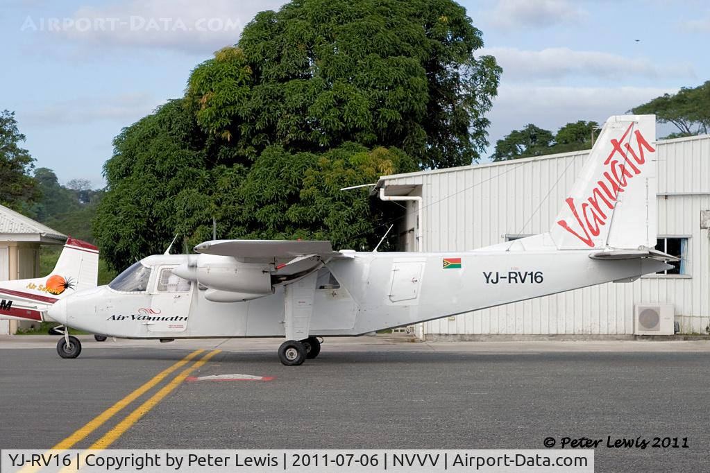 YJ-RV16, Britten-Norman BN-2A-9 Islander C/N 104, Air Vanuatu