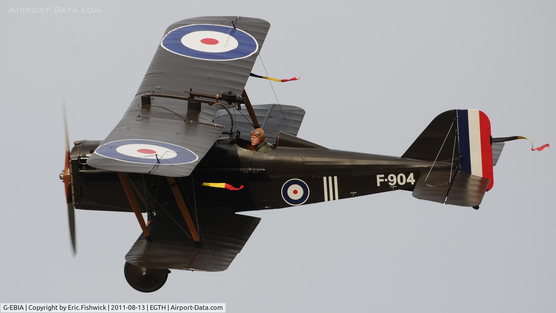 G-EBIA, 1918 Royal Aircraft Factory SE-5A C/N 654/2404, 41. G-EBIA at Shuttleworth Evening Air Display, August 2011