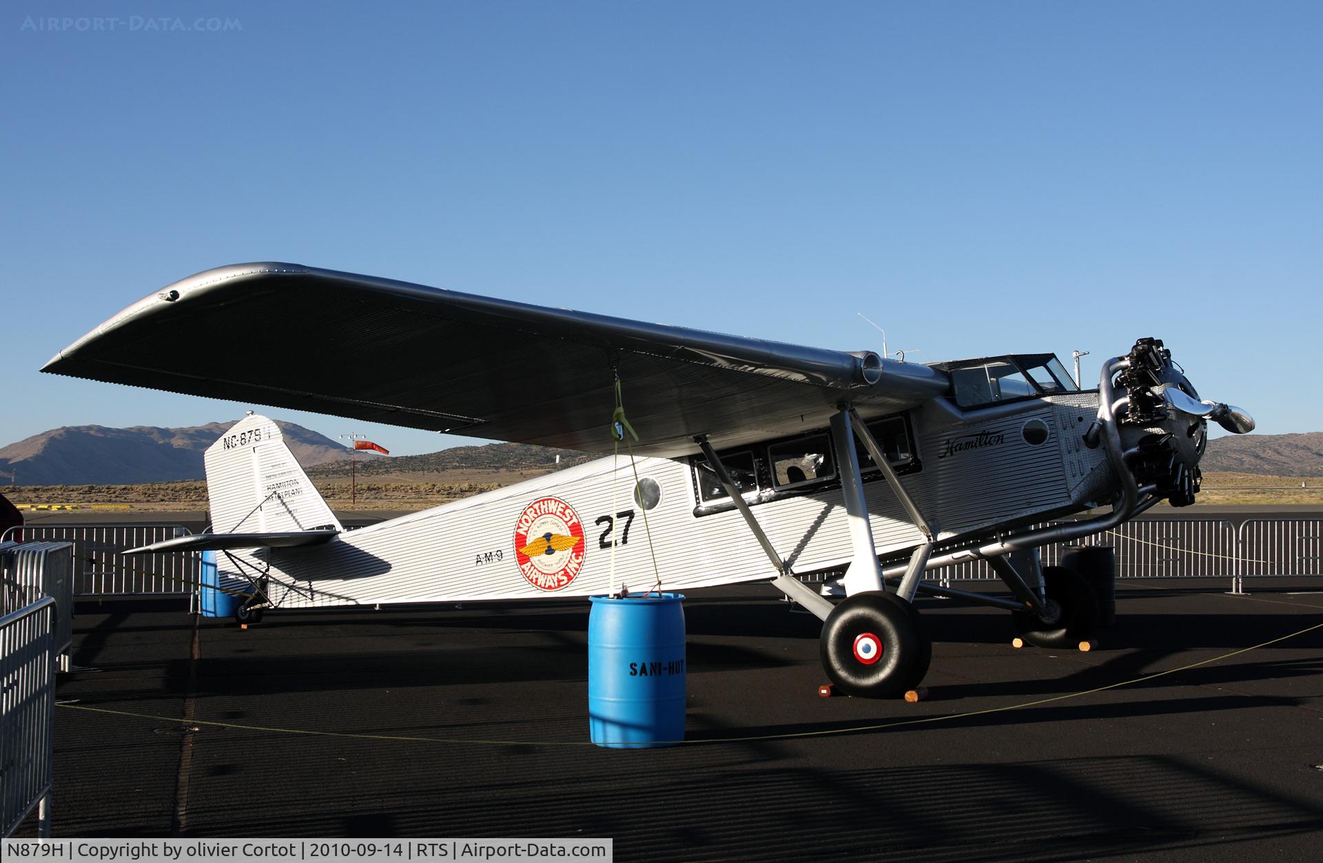N879H, 1929 Hamilton Metalplane H47 C/N 65, Reno air races 2010