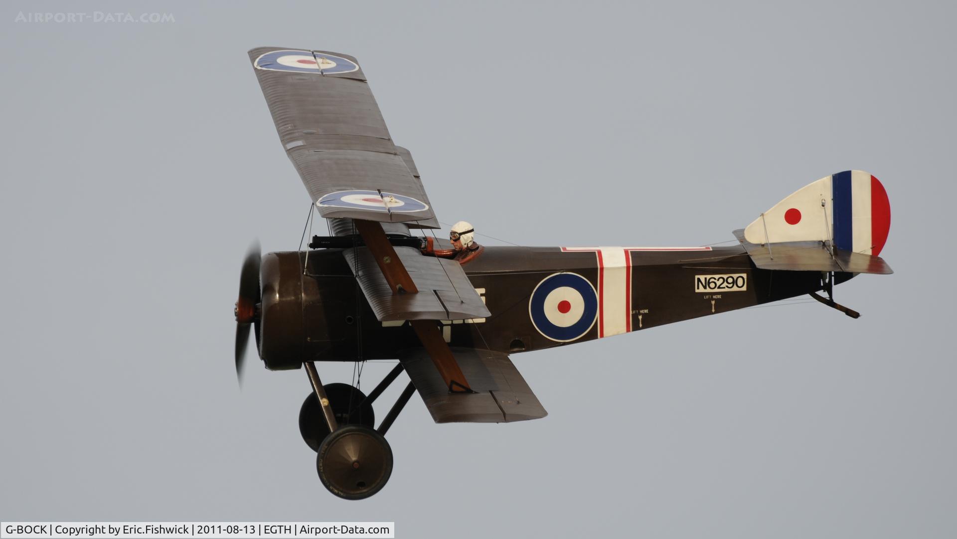 G-BOCK, 1980 Sopwith Triplane Replica C/N NAW-1, 43. G-BOCK at Shuttleworth Evening Air Display, August 2011