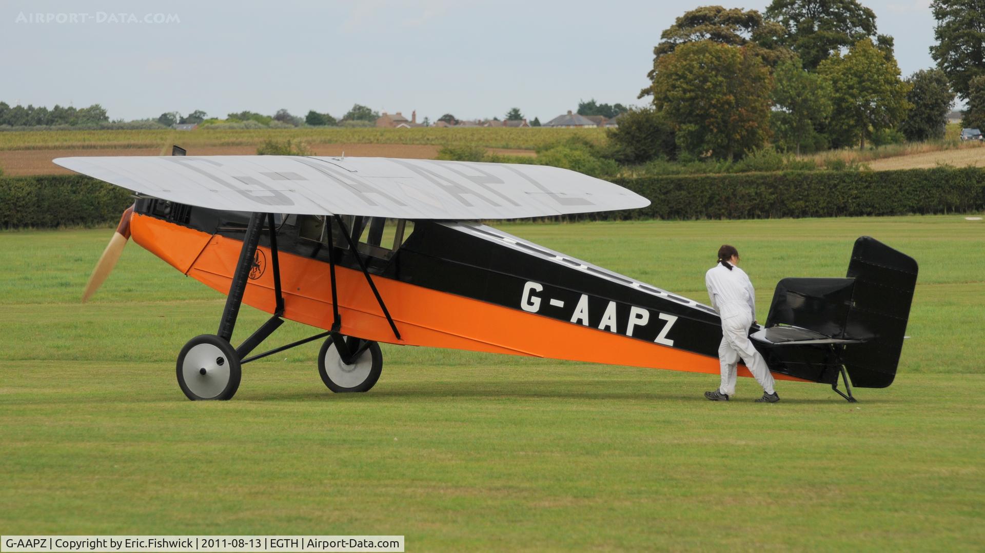 G-AAPZ, 1930 Desoutter MKI C/N D.25, 5. G-AAPZ at Shuttleworth Evening Air Display, August 2011