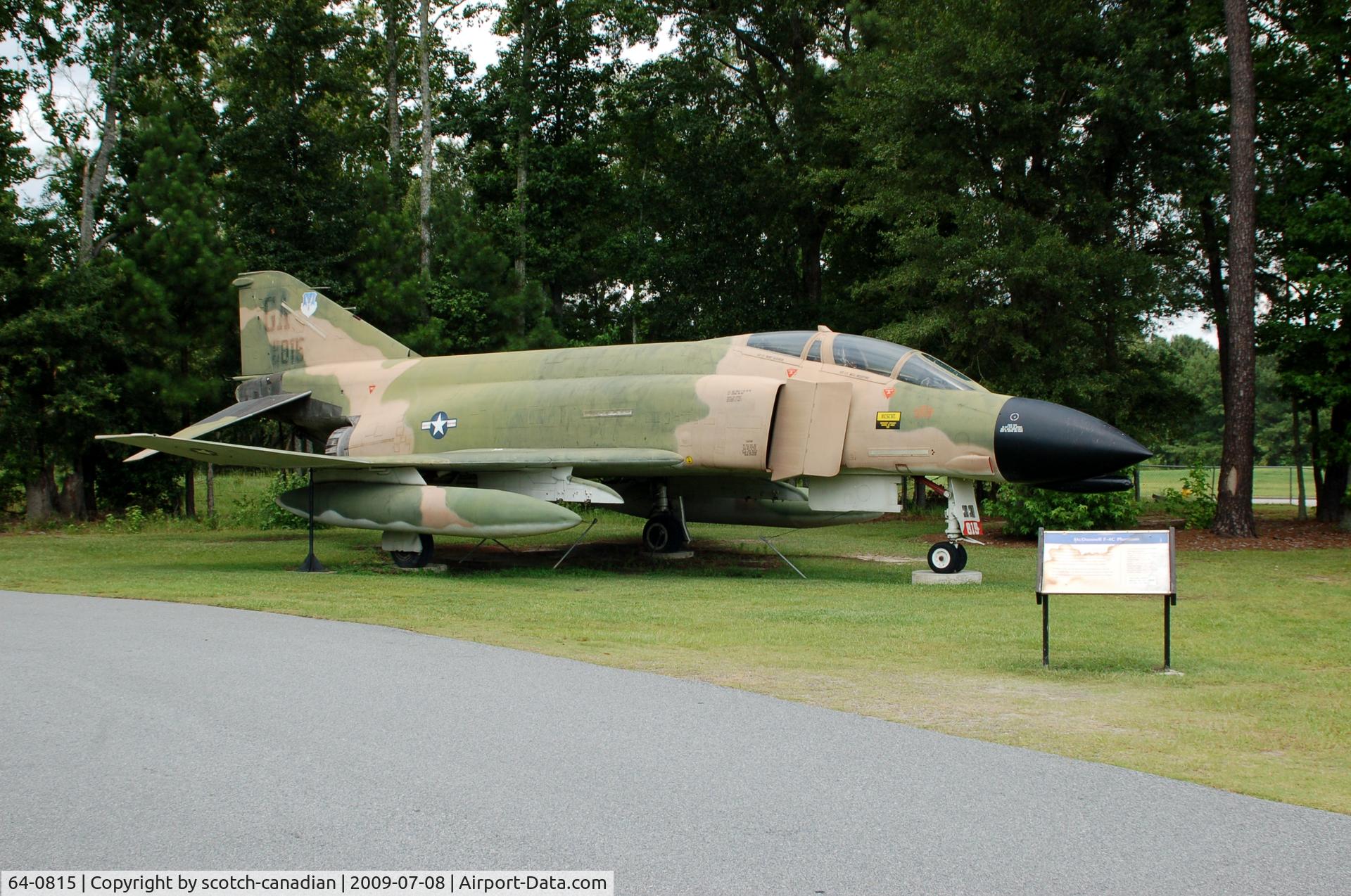 64-0815, 1964 McDonnell F-4C Phantom II C/N 1143, 1964 McDonnell F-4D-18-MC Phantom II at the Mighty 8th Air Force Museum, Pooler, GA 