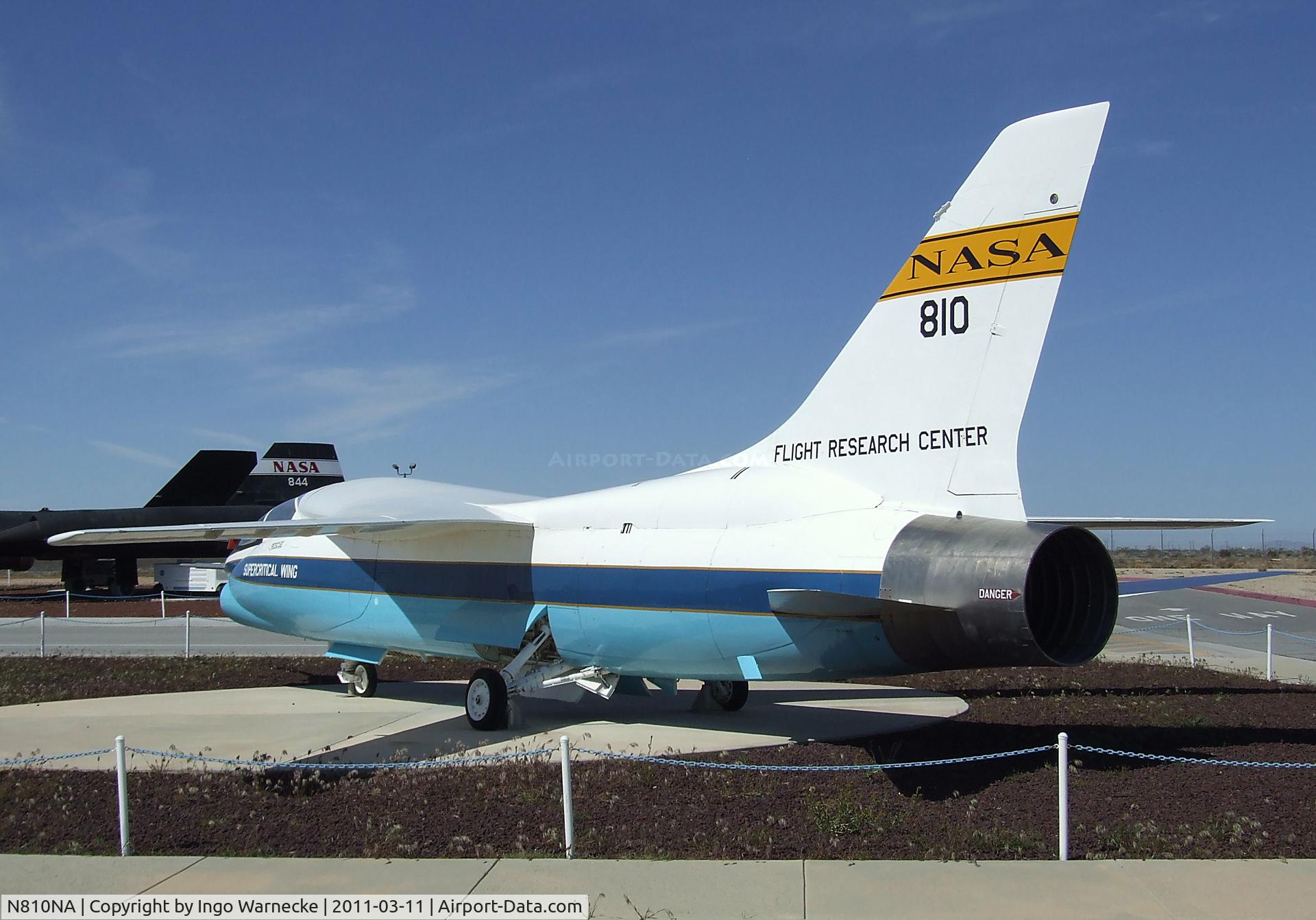 N810NA, Vought F-8A SCW Crusader C/N Not found (USN141353), Vought F-8A SCW (SuperCritical Wing) Crusader at the NASA Dryden Flight Research Center, Edwards AFB, CA