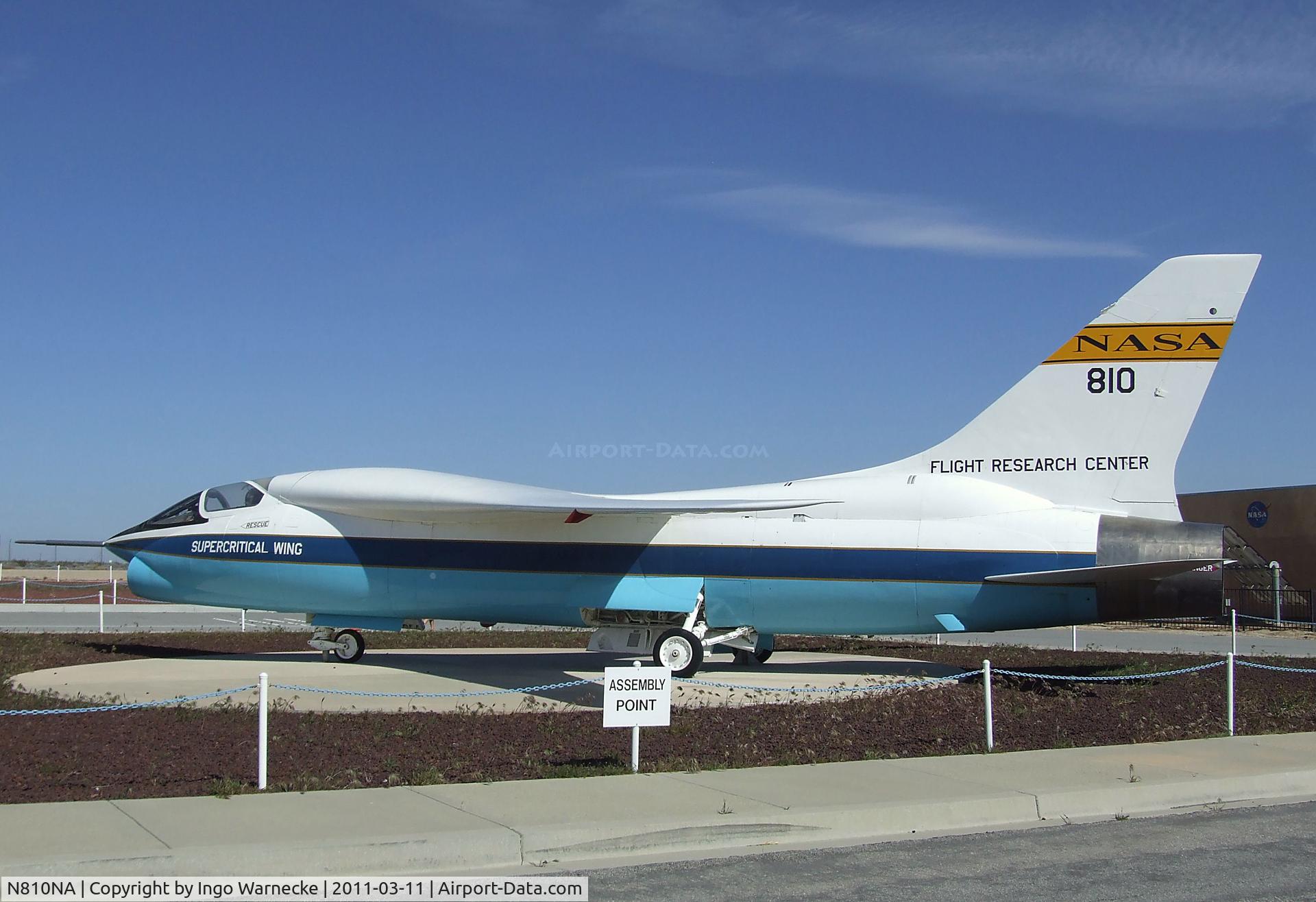 N810NA, Vought F-8A SCW Crusader C/N Not found (USN141353), Vought F-8A SCW (SuperCritical Wing) Crusader at the NASA Dryden Flight Research Center, Edwards AFB, CA