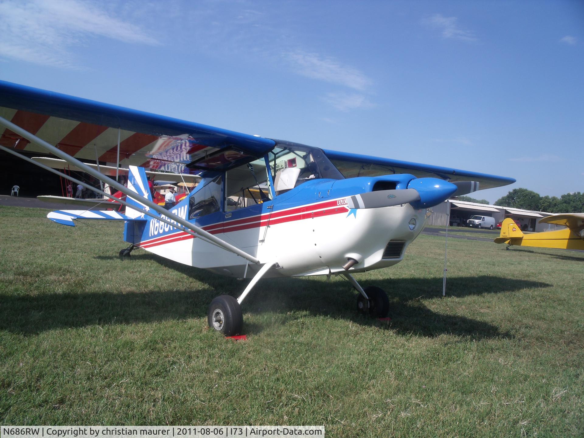 N686RW, 1999 American Champion 7GCBC C/N 1256-98, flyin at dayton oh i73