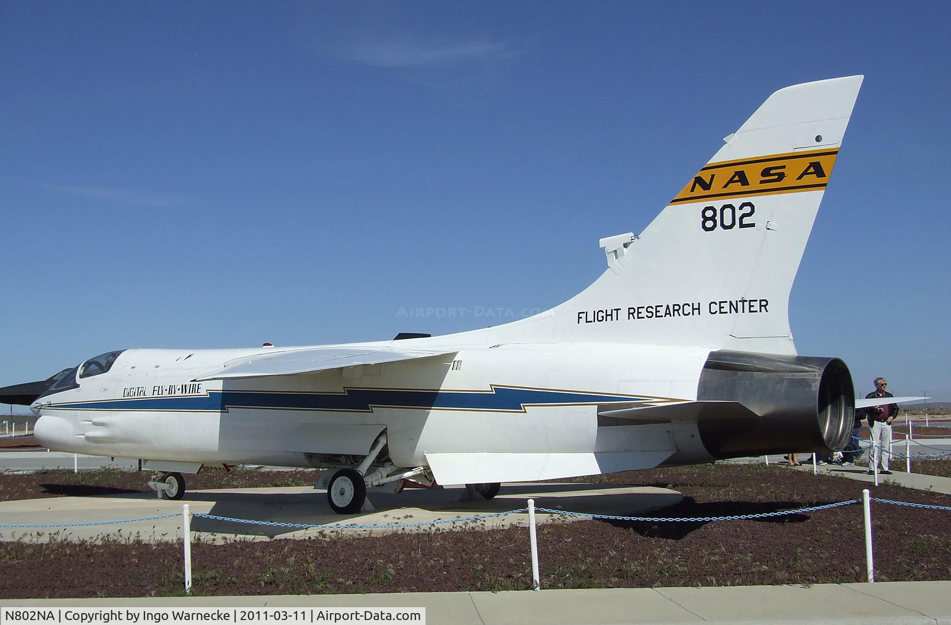 N802NA, Vought F-8C Crusader Crusader C/N 373, Vought F-8C DFBW (Digital-Fly-By-Wire) Crusader at the NASA Dryden Flight Research Center, Edwards AFB, CA