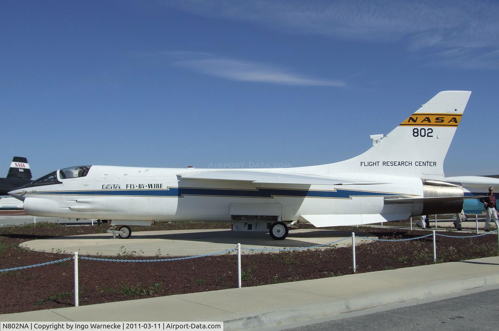 N802NA, Vought F-8C Crusader Crusader C/N 373, Vought F-8C DFBW (Digital-Fly-By-Wire) Crusader at the NASA Dryden Flight Research Center, Edwards AFB, CA