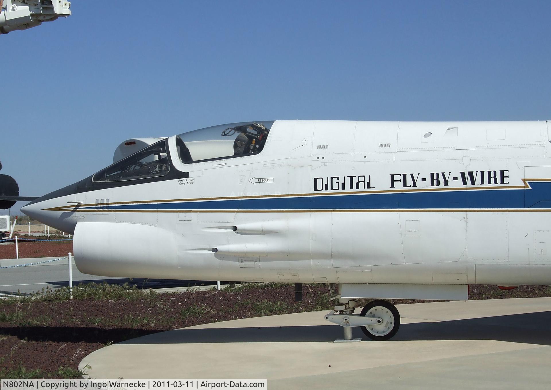 N802NA, Vought F-8C Crusader Crusader C/N 373, Vought F-8C DFBW (Digital-Fly-By-Wire) Crusader at the NASA Dryden Flight Research Center, Edwards AFB, CA