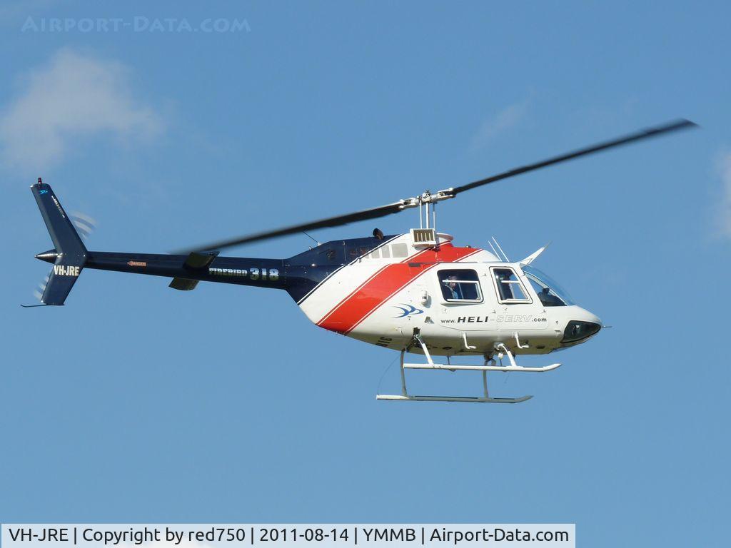 VH-JRE, 1979 Bell 206B-3 JetRanger III C/N 2802, JetRanger VH-JRE approaching the helipad at Moorabbin