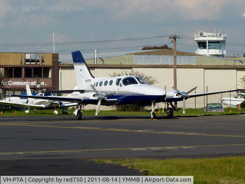 VH-PTA, 1979 Cessna 414A Chancellor C/N 414A0490, Cessna 414A VH-PTA at Moorabbin