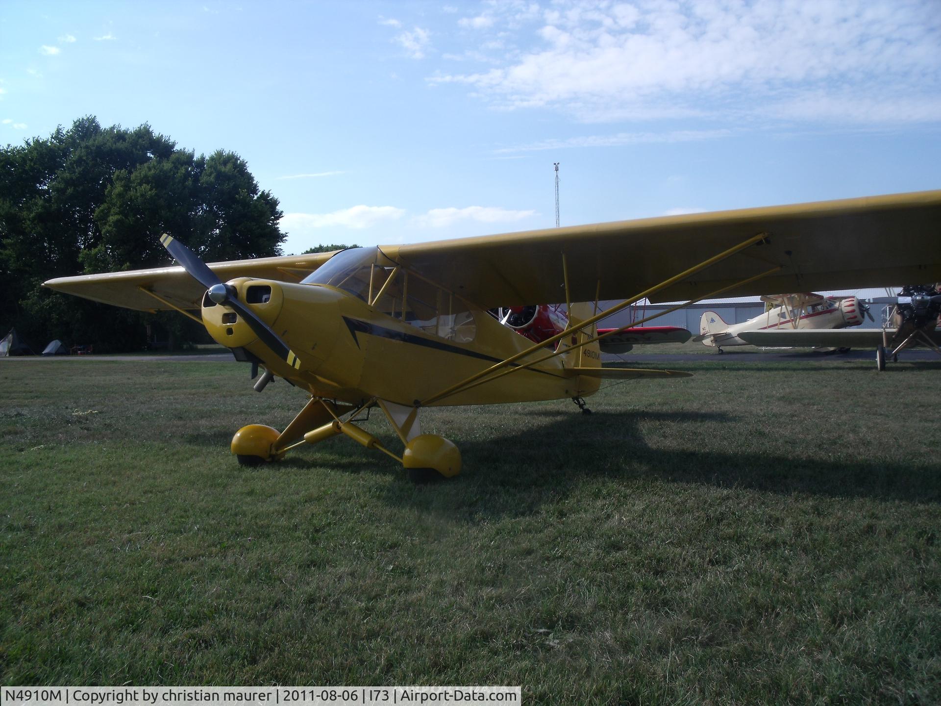 N4910M, 1947 Piper PA-11 Cub Special C/N 11-1641, pa-11