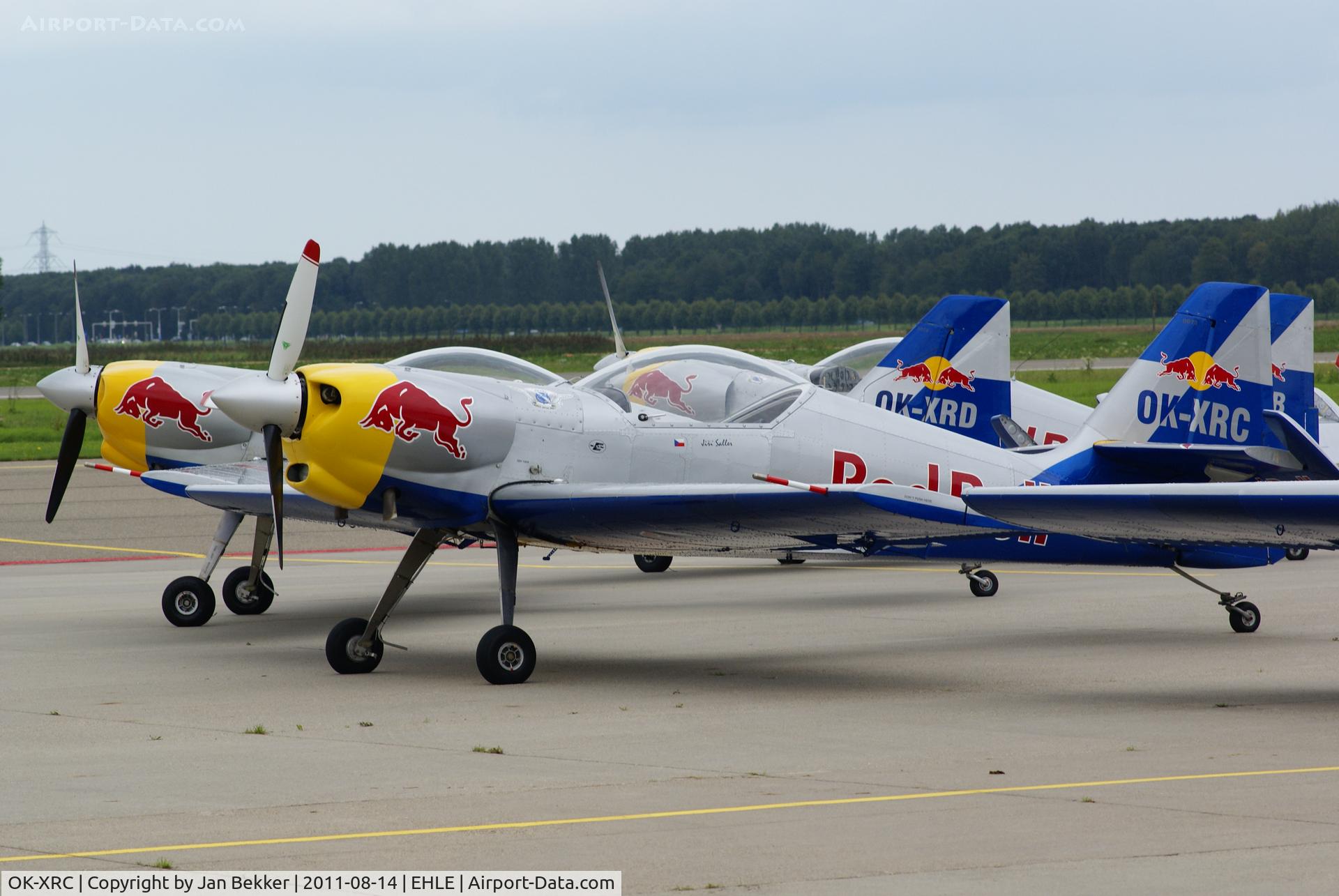 OK-XRC, Zlin Z-50LX C/N 0073, Together with OK-XRA; OK-XRB; and OK-XRD on the platform at Lelystad Airport.