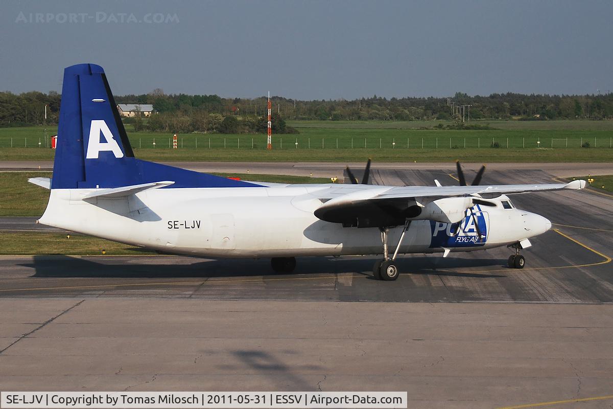 SE-LJV, 1987 Fokker 50 C/N 20103, 
