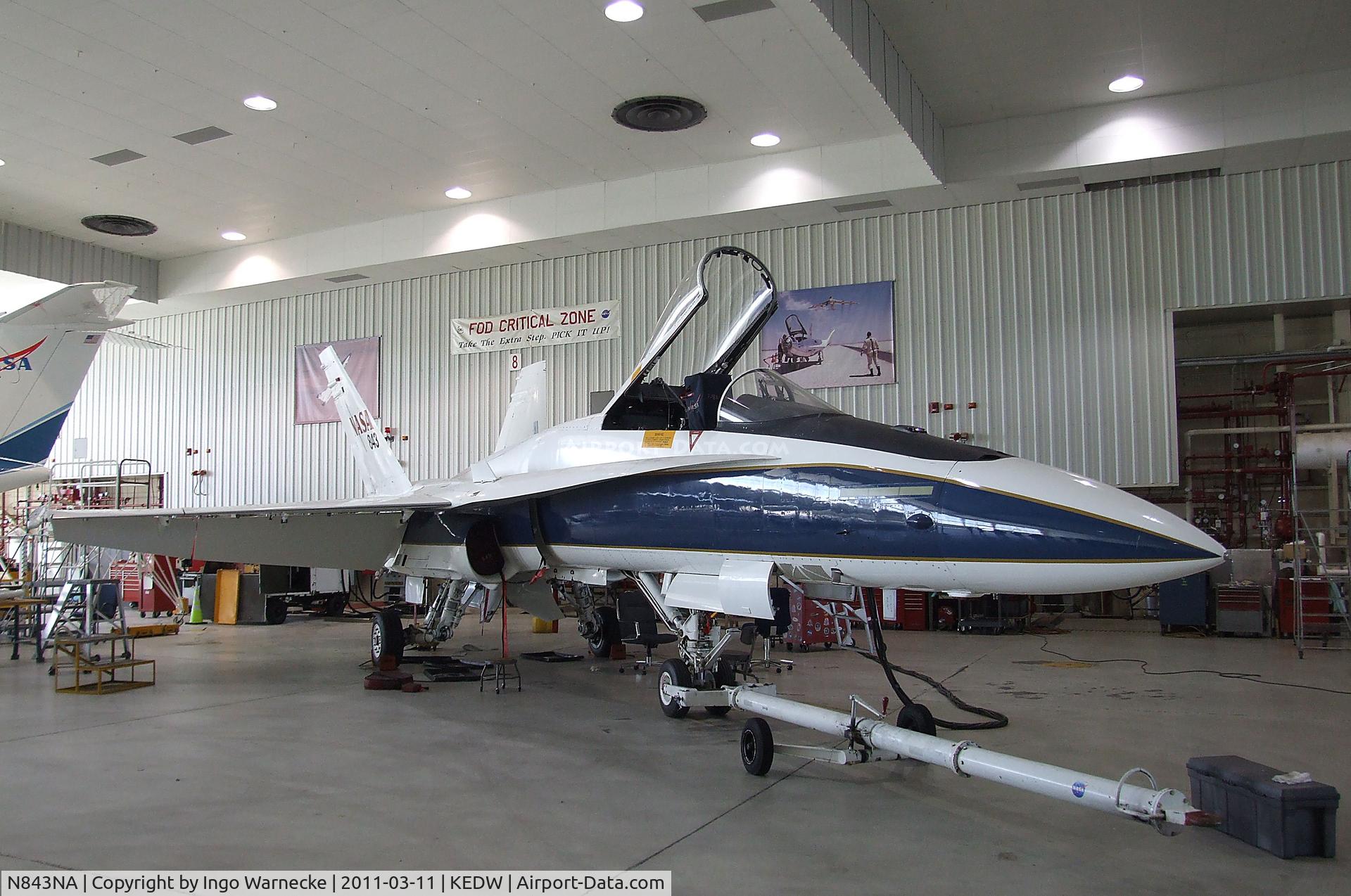 N843NA, McDonnell Douglas F/A-18A Hornet C/N 161519, McDonnell Douglas F/A-18A Hornet of NASA at the NASA Dryden Flight Research Center, Edwards AFB, CA