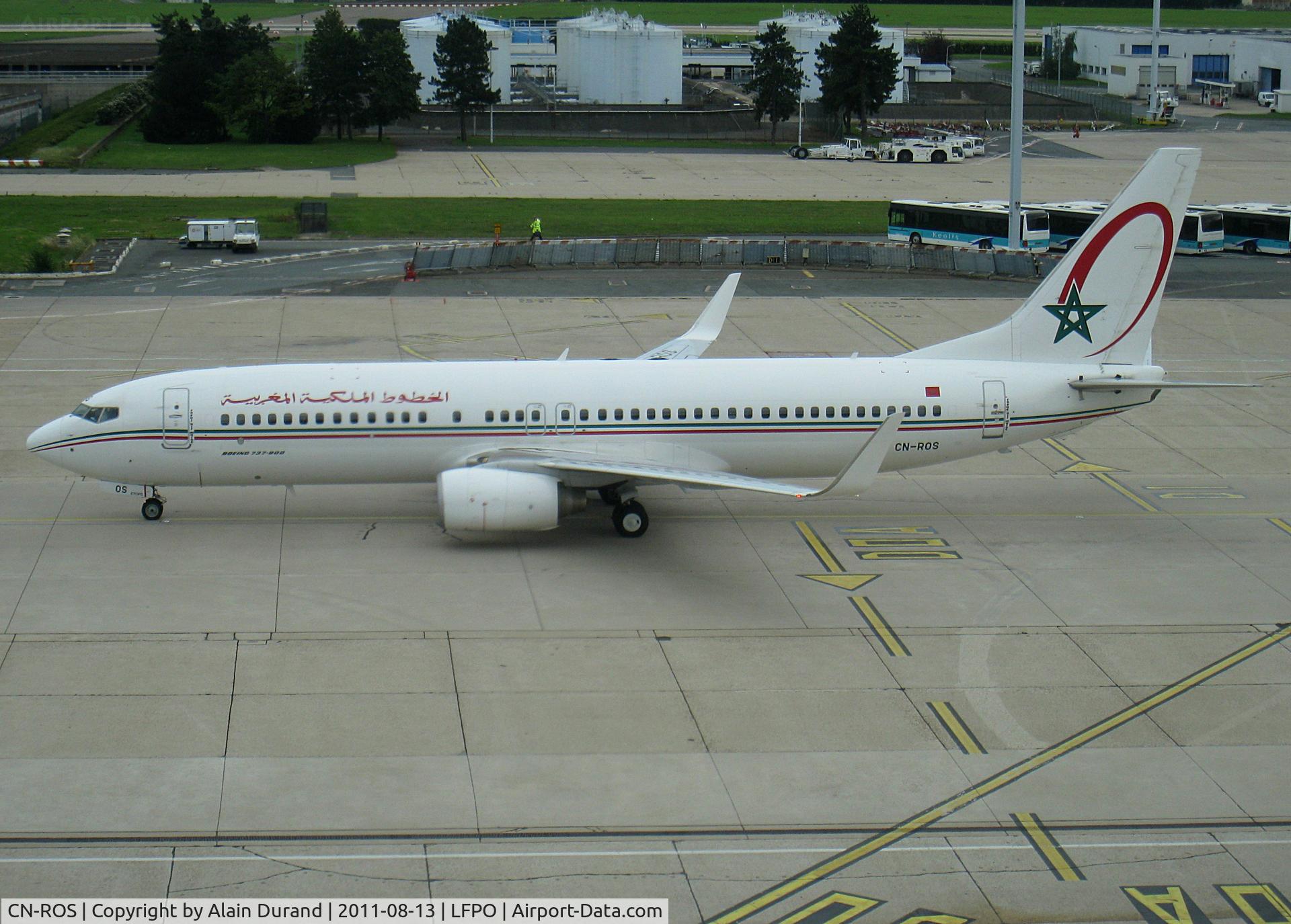 CN-ROS, 2008 Boeing 737-8B6 C/N 37718, Also coming along with ETOPS capabilities, Oscar-Sierra is one of 41 737s currently operated by Royal Air Maroc. When pictured, CN-ROS was tasked to conduct the early evening return from Casablanca.