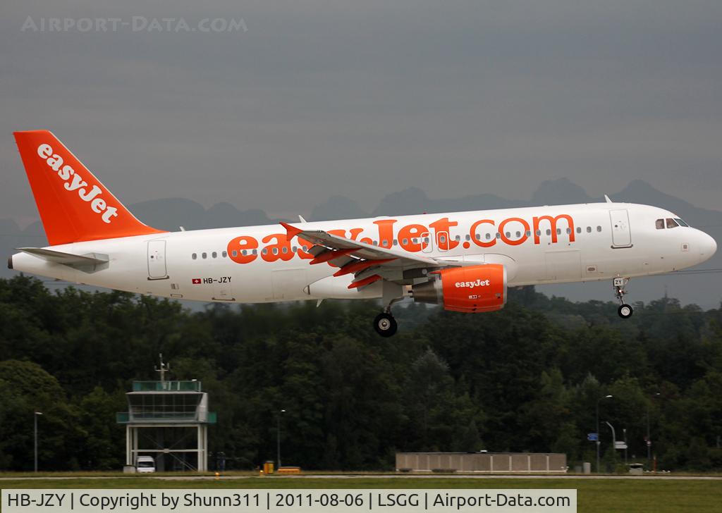 HB-JZY, 2010 Airbus A320-214 C/N 4196, Landing rwy 23
