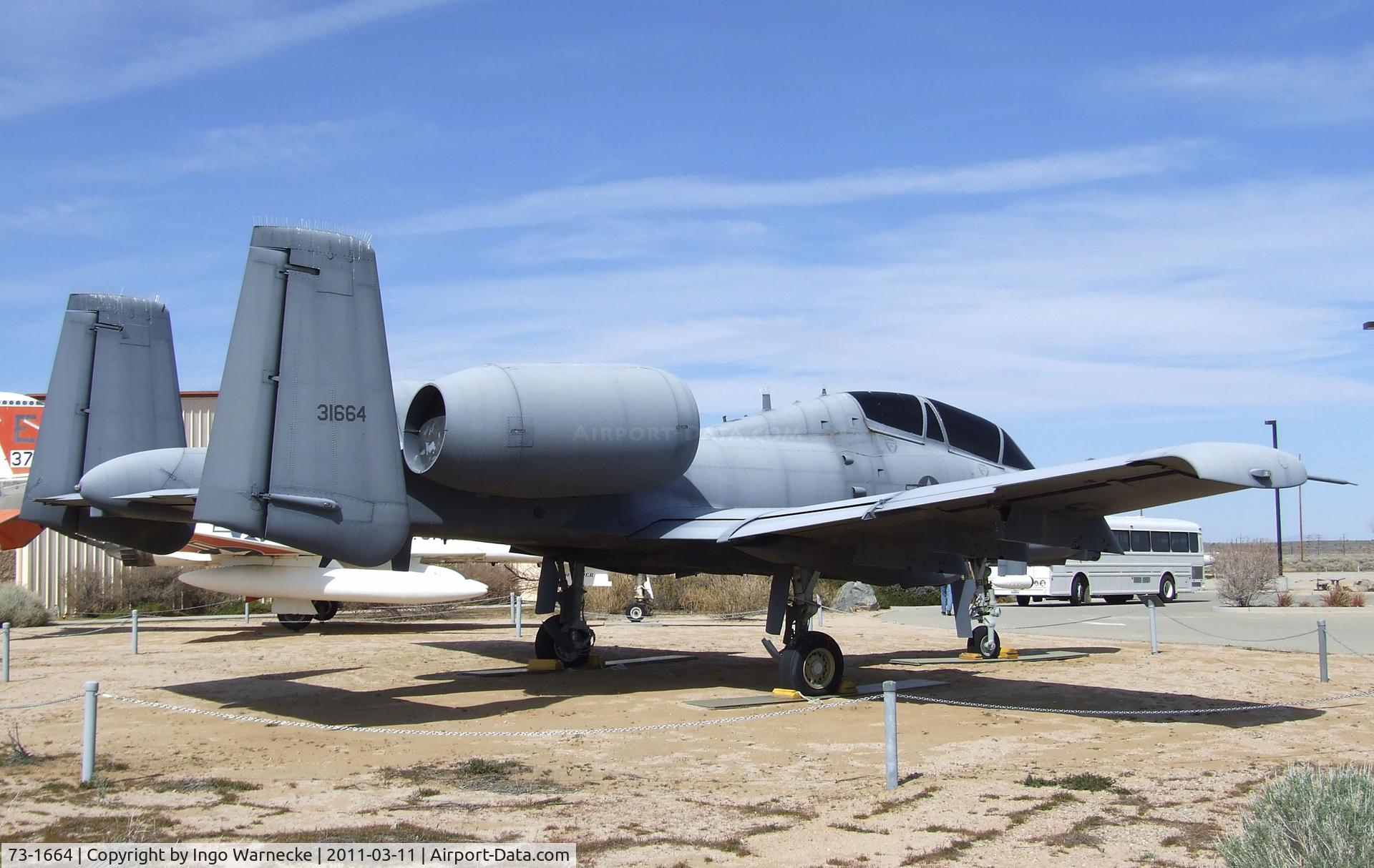 73-1664, Fairchild YA-10B Thunderbolt C/N A10-0001, Fairchild YA-10B at the Air Force Flight Test Center Museum, Edwards AFB CA