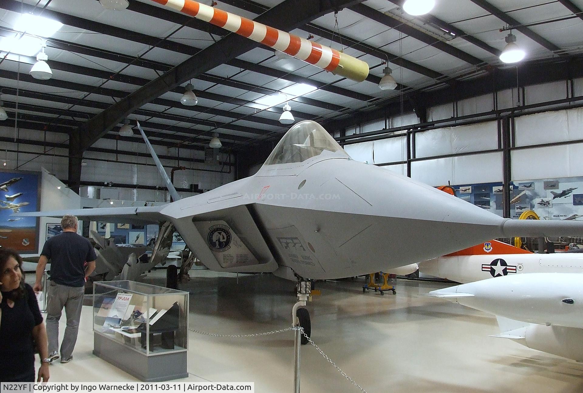 N22YF, 1990 Lockheed YF-22A C/N 3997, Lockheed YF-22A at the Air Force Flight Test Center Museum, Edwards AFB CA