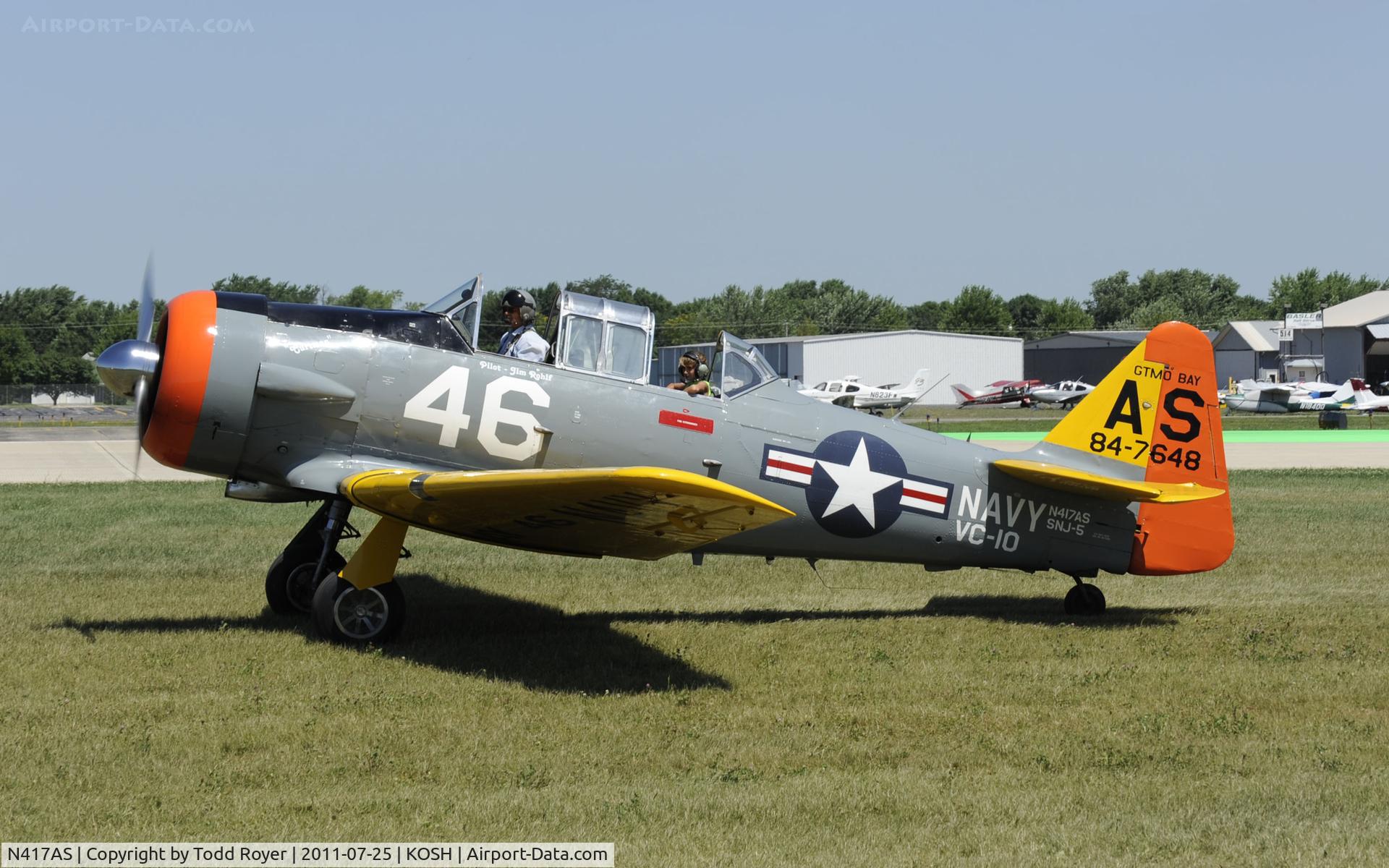 N417AS, 1944 North American AT-6C C/N 84-7648, AIRVENTURE 2011