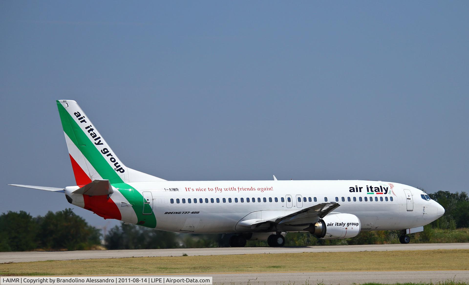 I-AIMR, 1992 Boeing 737-430 C/N 27007, ready to full throttle..
Bologna Marconi Airport