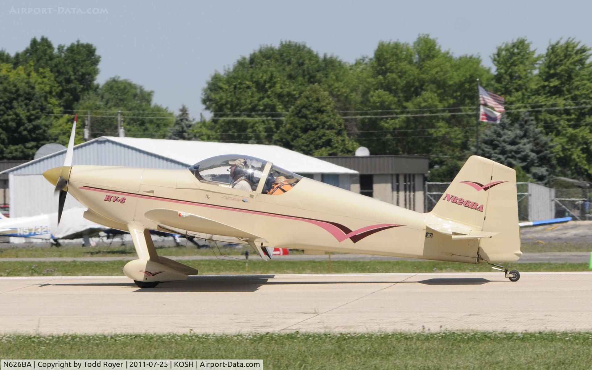 N626BA, 1995 Vans RV-6 C/N 20650, AIRVENTURE 2011