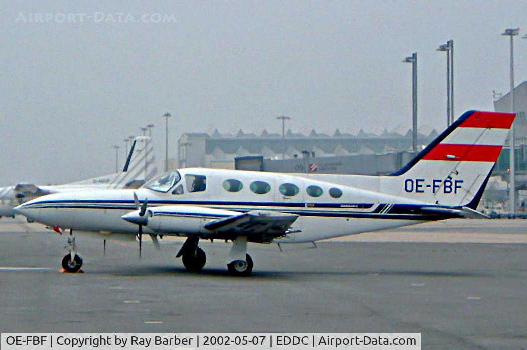 OE-FBF, 1980 Cessna 414A Chancellor Chancellor C/N 414A0415, Cessna 414A Chancellor [414A-0415] Dresden~D 07/05/2002.