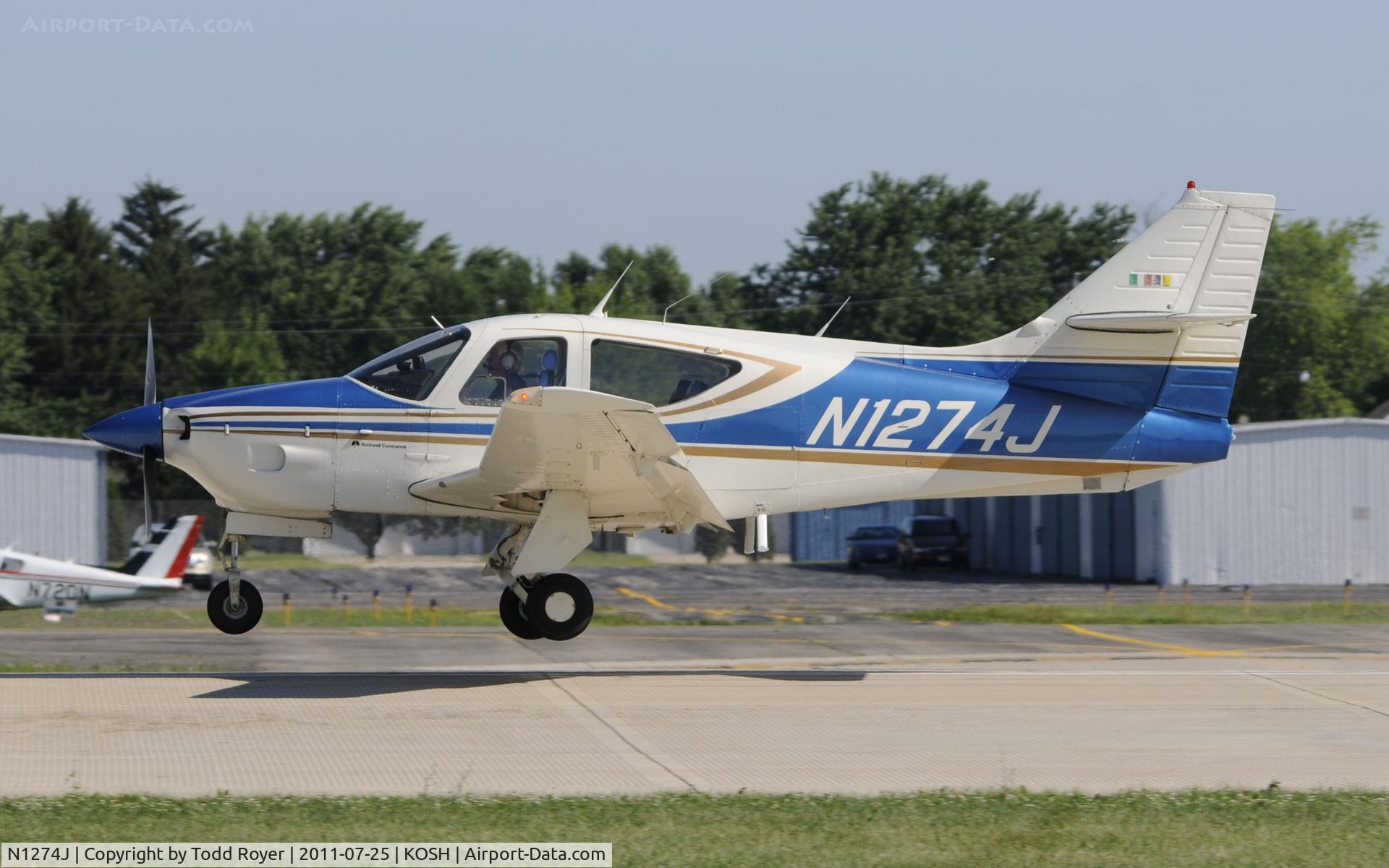 N1274J, 1975 Rockwell International 112A Commander C/N 274, AIRVENTURE 2010
