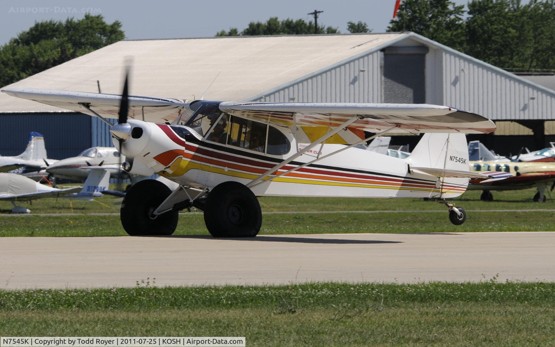 N7545K, 1950 Piper PA-18-105 Super Cub C/N 18-261, AIRVENTURE 2011