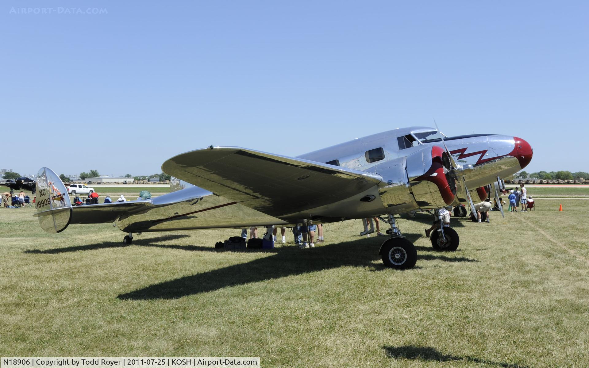 N18906, Lockheed 12A Electra Junior C/N 1277, AIRVENTURE 2011