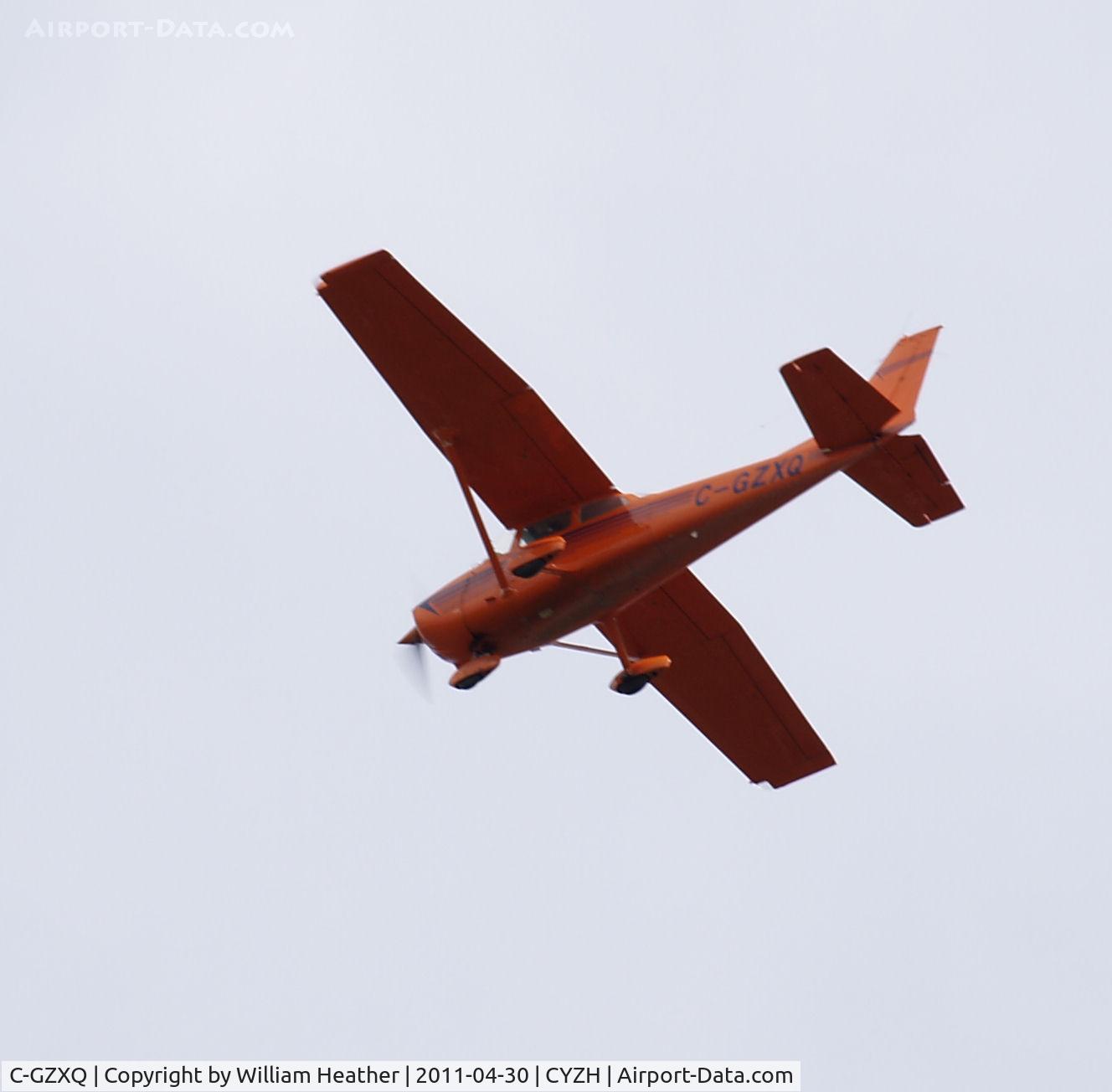 C-GZXQ, 1977 Cessna 172N C/N 172-70163, In flight over Slave Lake, AB