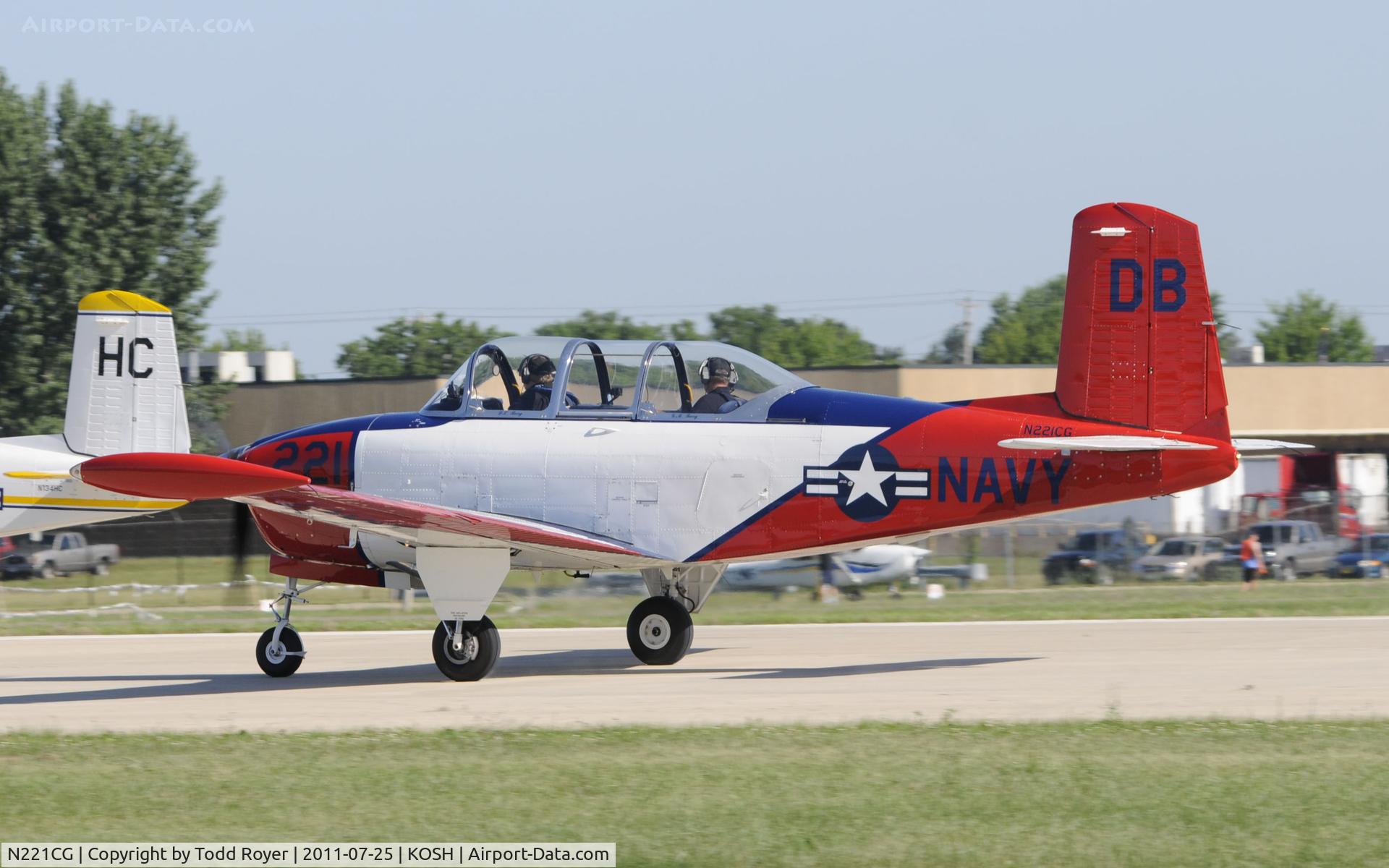 N221CG, 1958 Beech T34 Mentor C/N CG-221, AIRVENTURE 2011