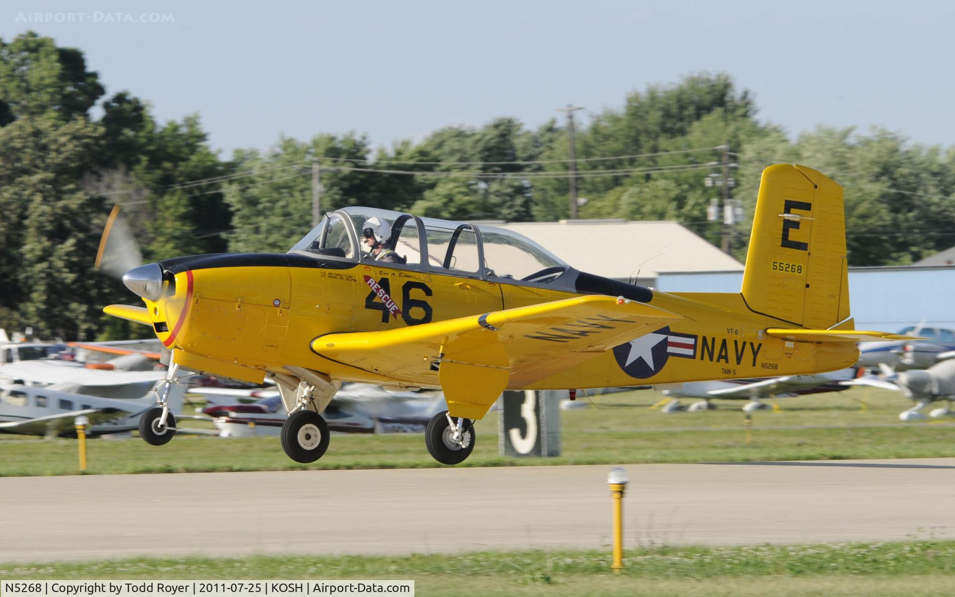 N5268, 1955 Beech (CCF) T-34A Mentor (A45) C/N G-825, AIRVENTURE 2011
