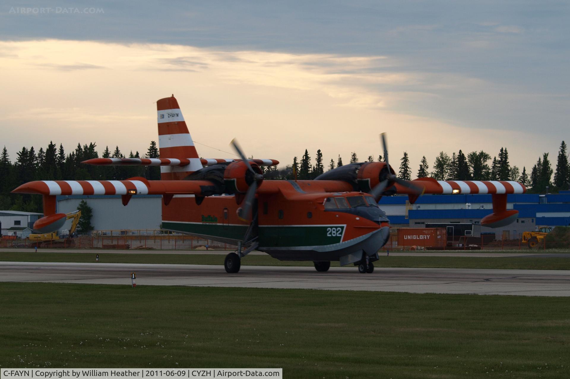 C-FAYN, 1987 Canadair CL-215-V (CL-215-1A10) C/N 1105, Slave Lake Air Tanker Base