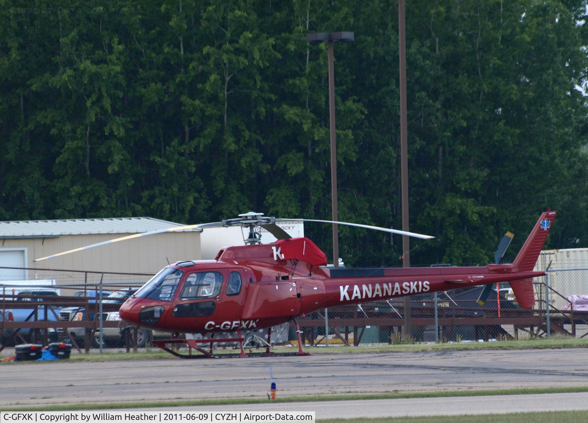 C-GFXK, 1994 Aerospatiale AS-350BA Ecureuil C/N 2822, Slave Lake Air Tanker Base