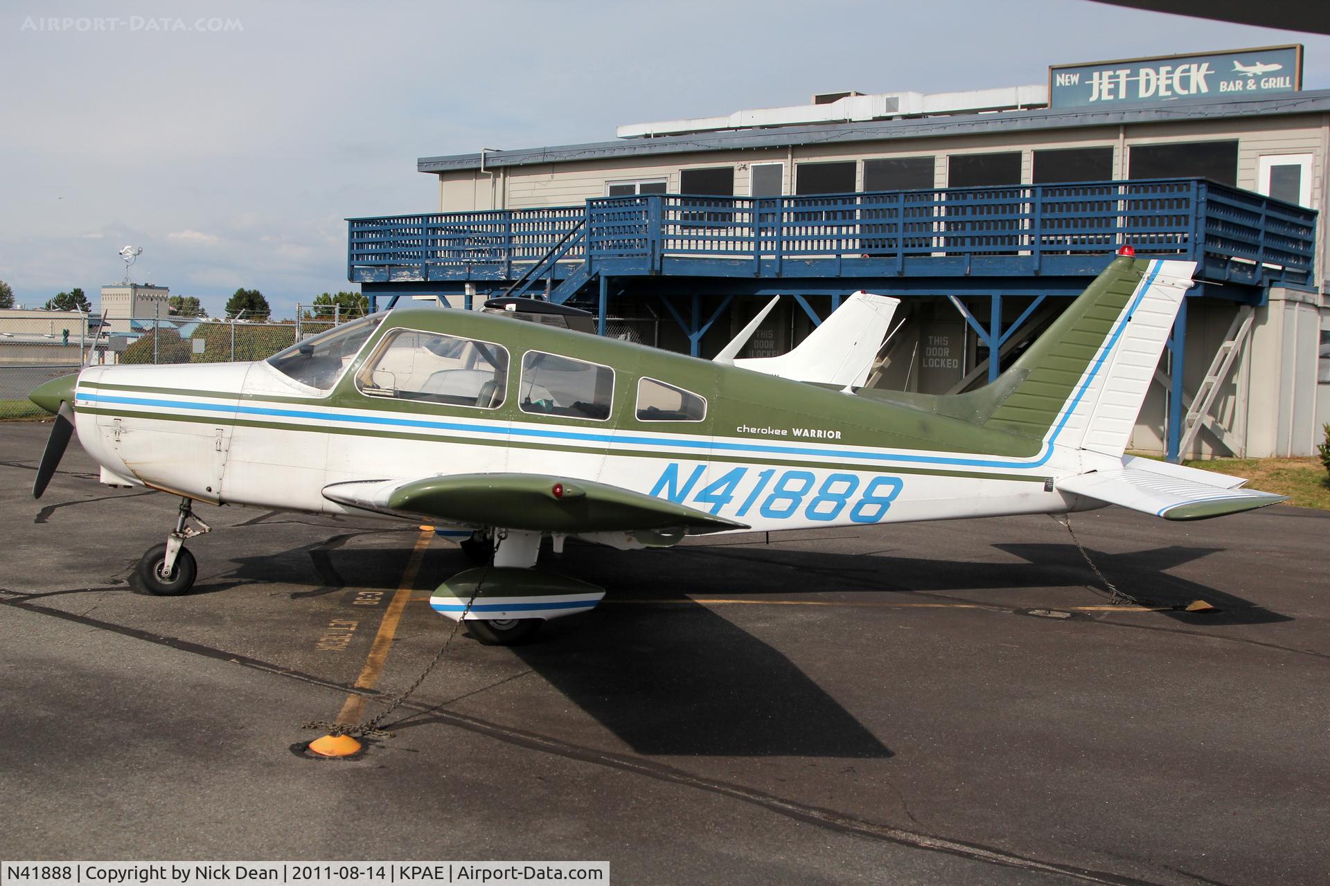 N41888, 1974 Piper PA-28-151 C/N 28-7415348, KPAE/PAE