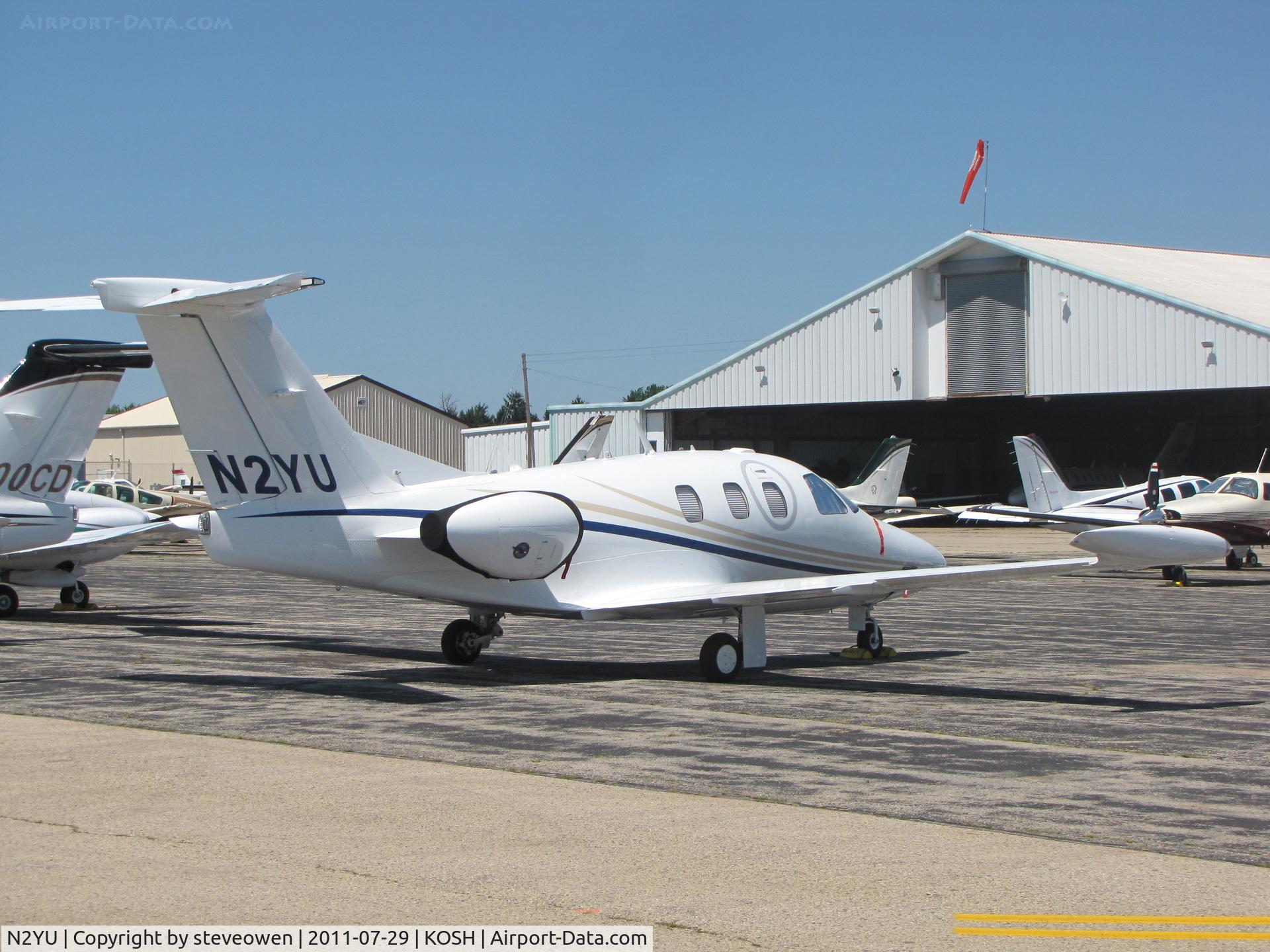 N2YU, 2008 Eclipse Aviation Corp EA500 C/N 000160, Basler FBO ramp