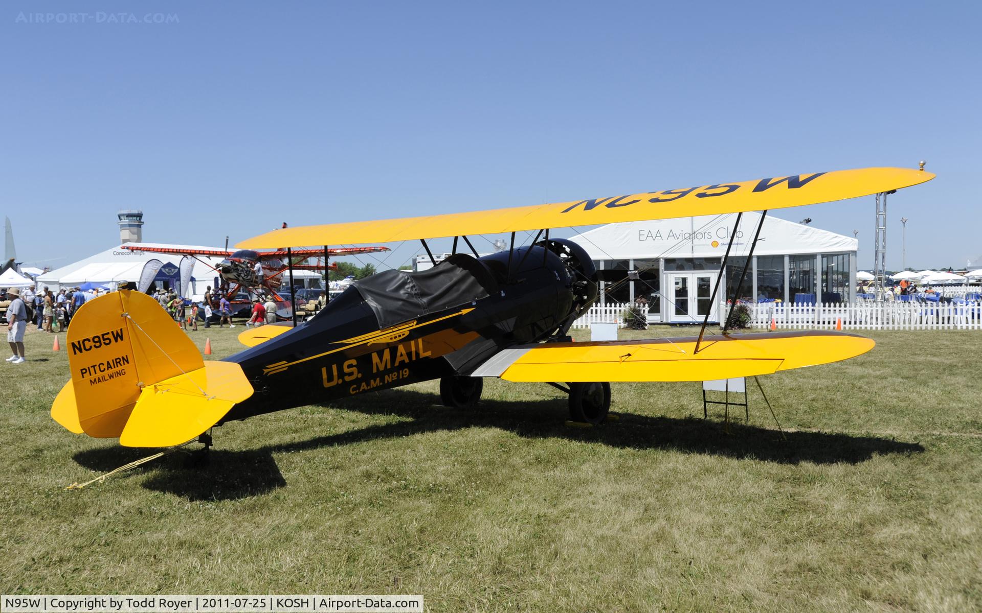 N95W, 1930 Pitcairn PA-7 Super Mailwing C/N 147, AIRVENTURE 2011