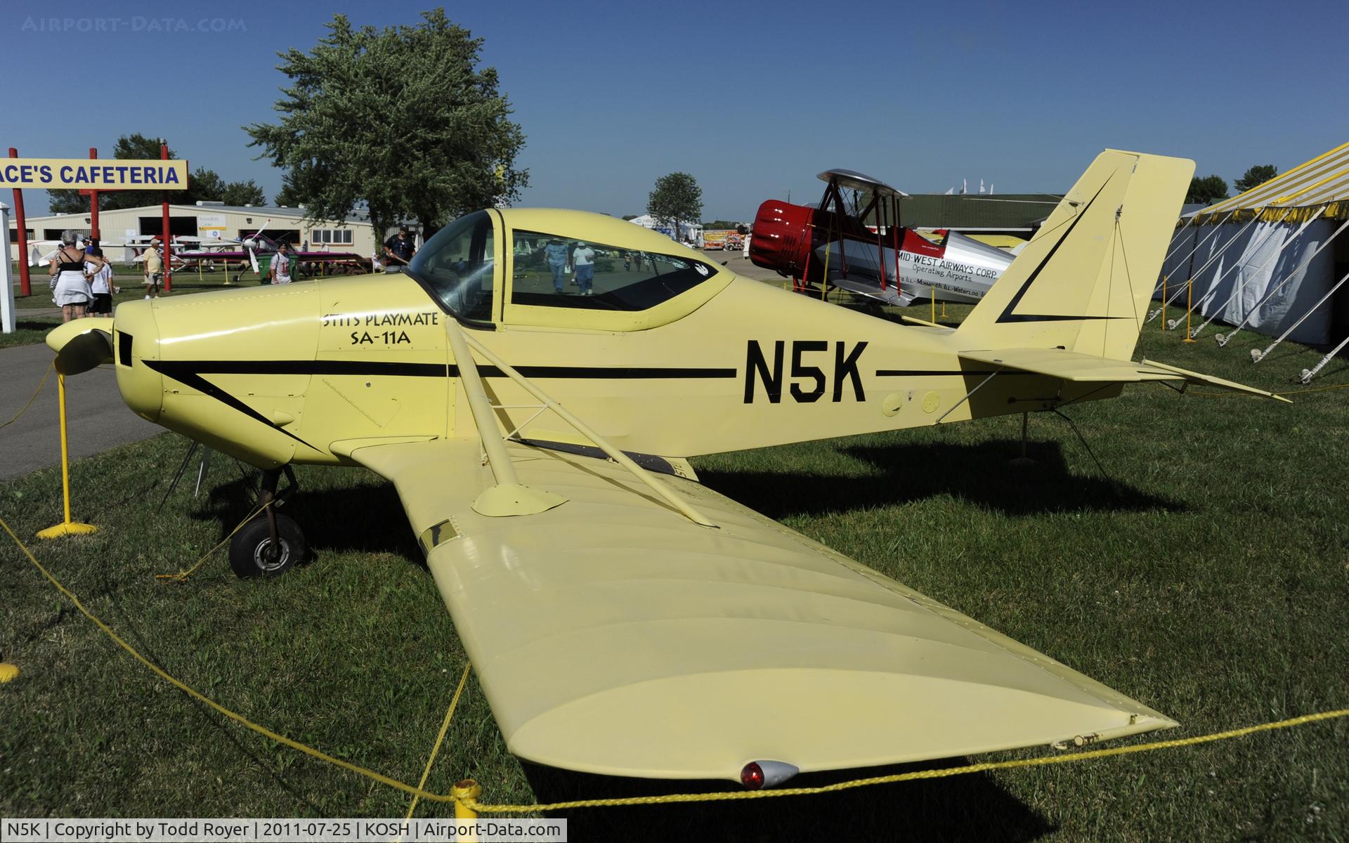 N5K, 1964 Stits SA-11A Playmate C/N 64-1, AIRVENTURE 2011