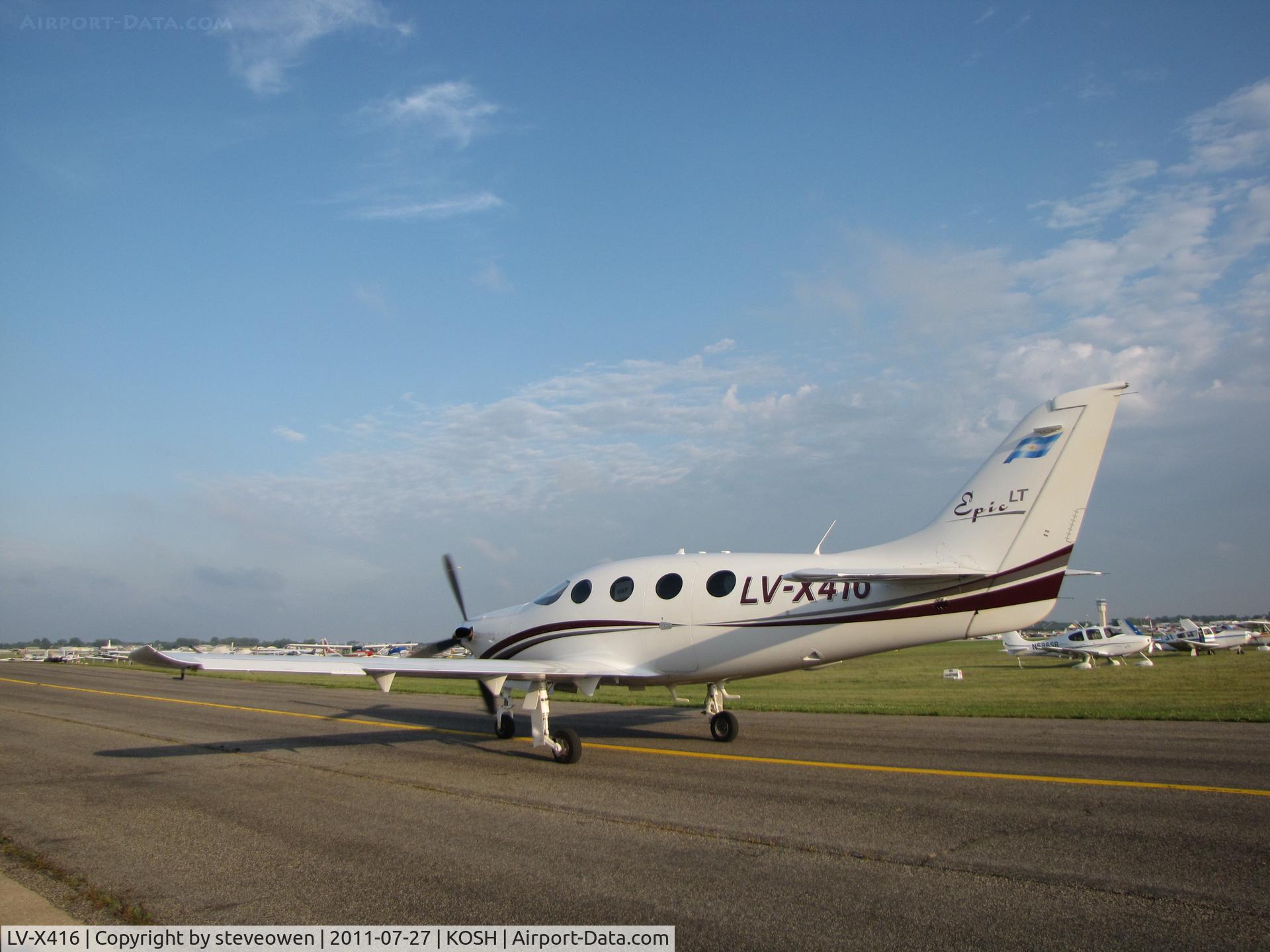 LV-X416, 2009 AIR Epic LT C/N 227, Taxing in @ EAA 2011