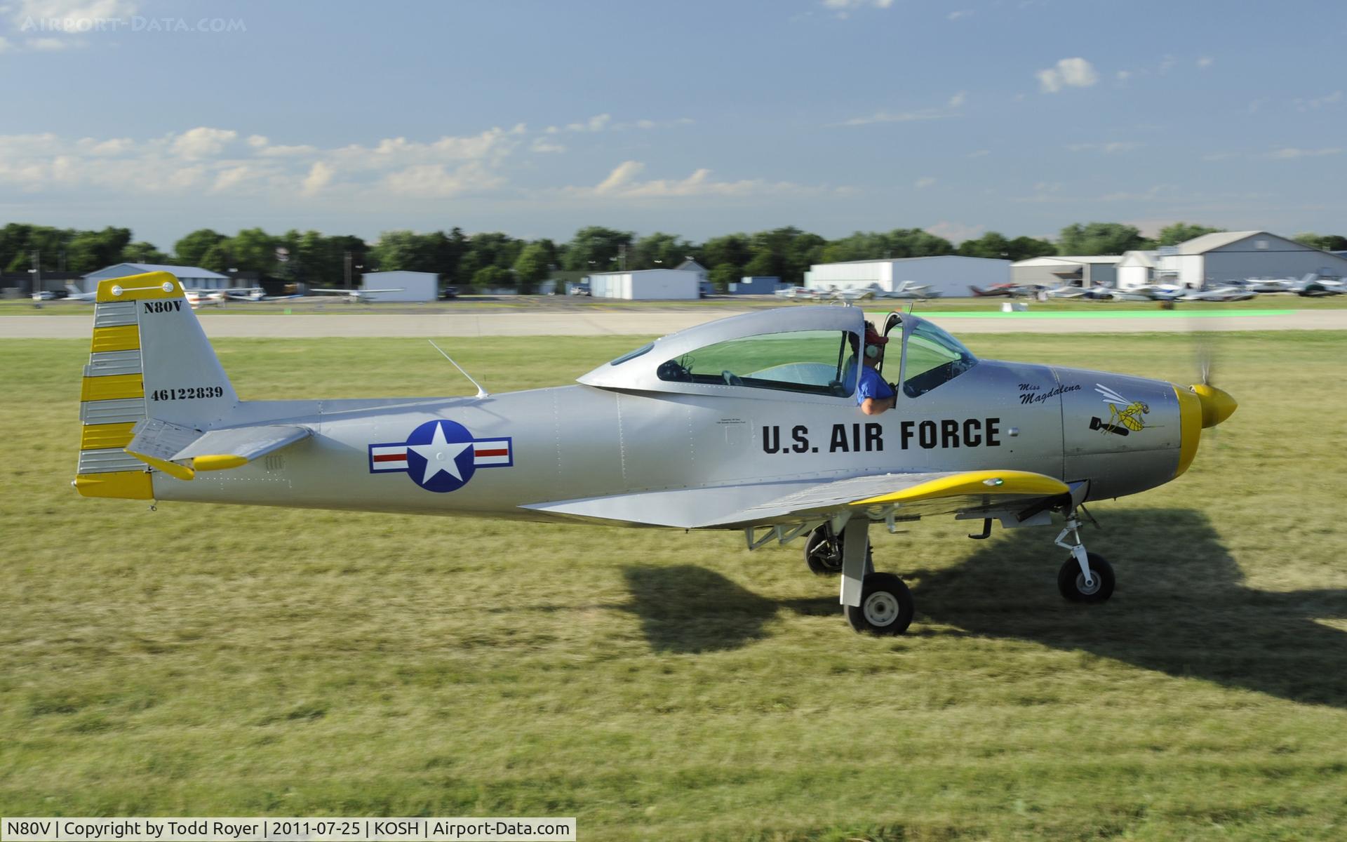 N80V, 1946 North American Navion (NA-145) C/N NAV-4-111, AIRVENTURE 2011