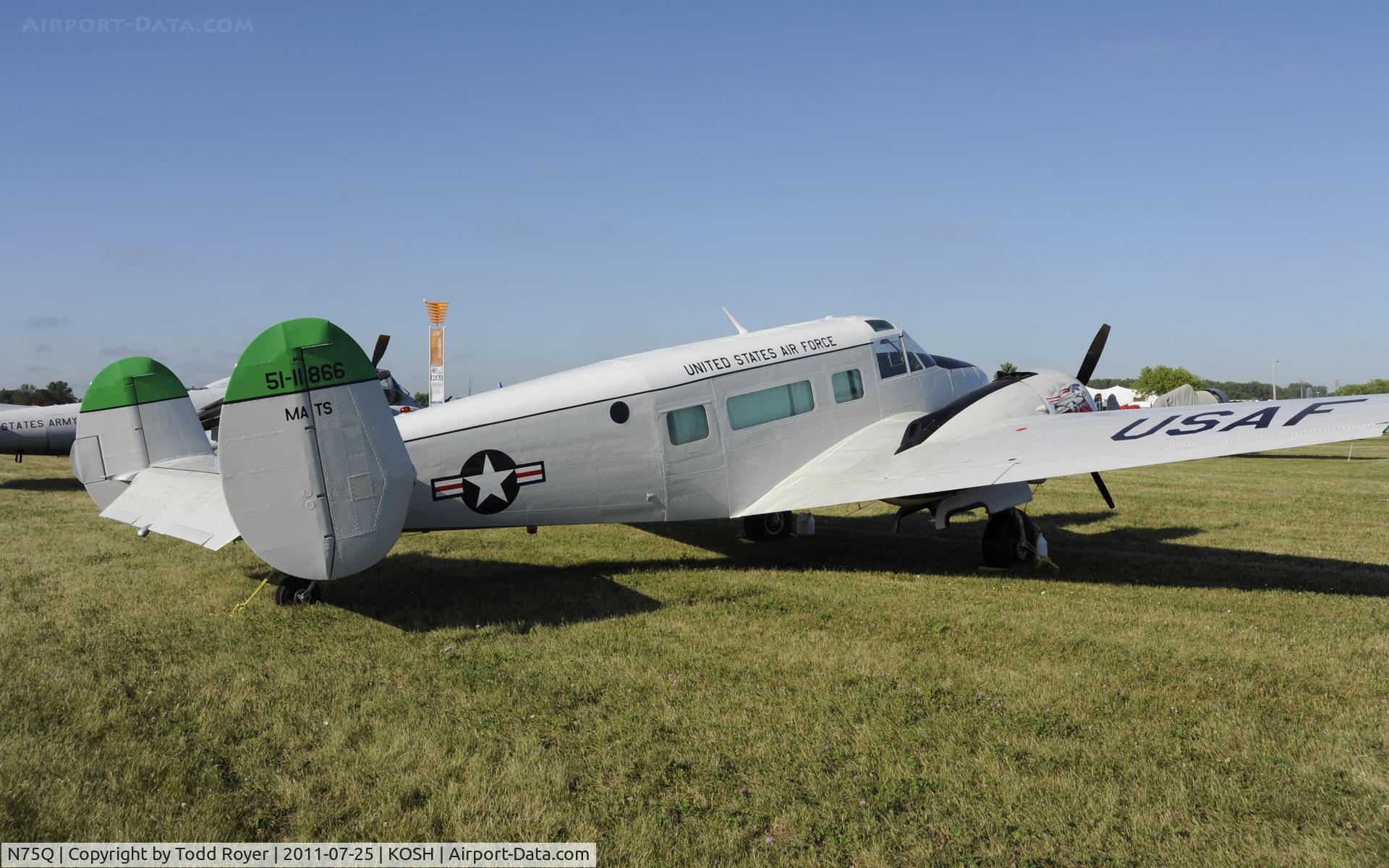 N75Q, 1951 Beech C-45G Expeditor (AT-11) C/N 4009/AF-423, AIRVENTURE 2011