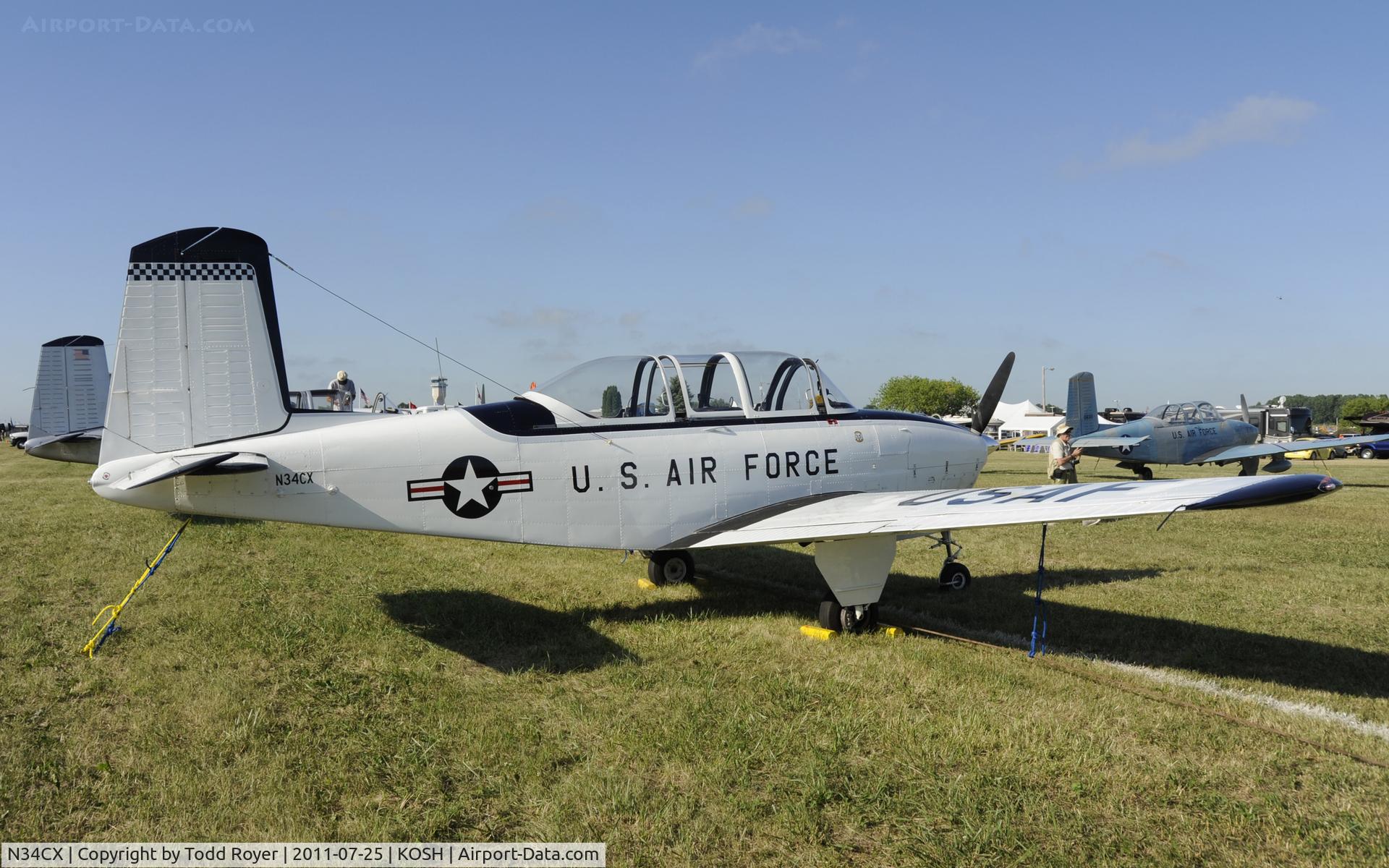 N34CX, 1958 Beech T-34A Mentor C/N CG-223, AIRVENTURE 2011