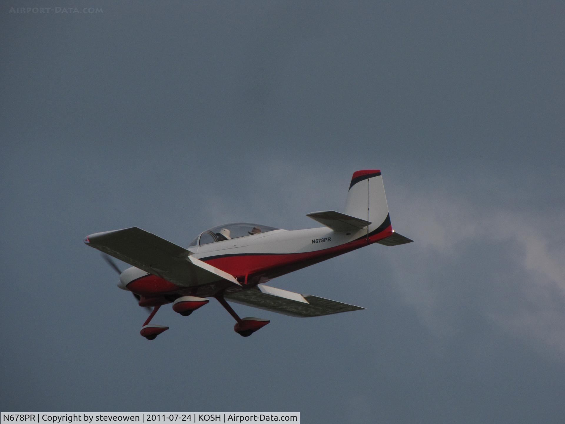 N678PR, Vans RV-8A C/N 82273, landing EAA2011